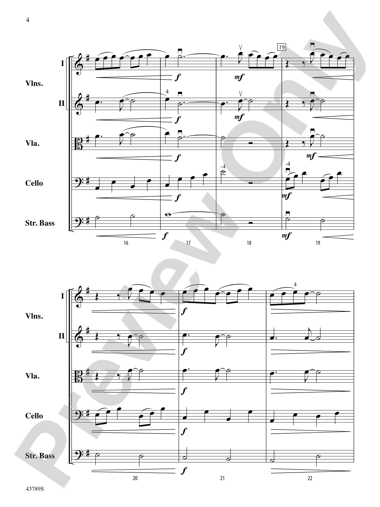 Miniature Suite 1: String Orchestra Conductor Score & Parts