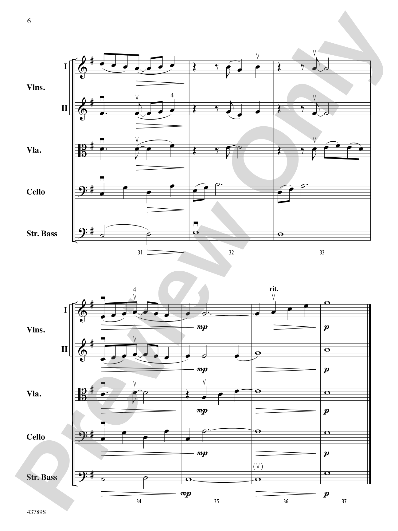 Miniature Suite 1: String Orchestra Conductor Score & Parts