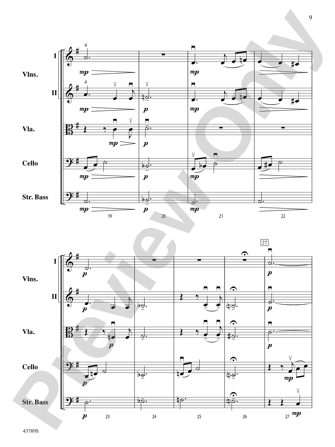 Miniature Suite 1: String Orchestra Conductor Score & Parts
