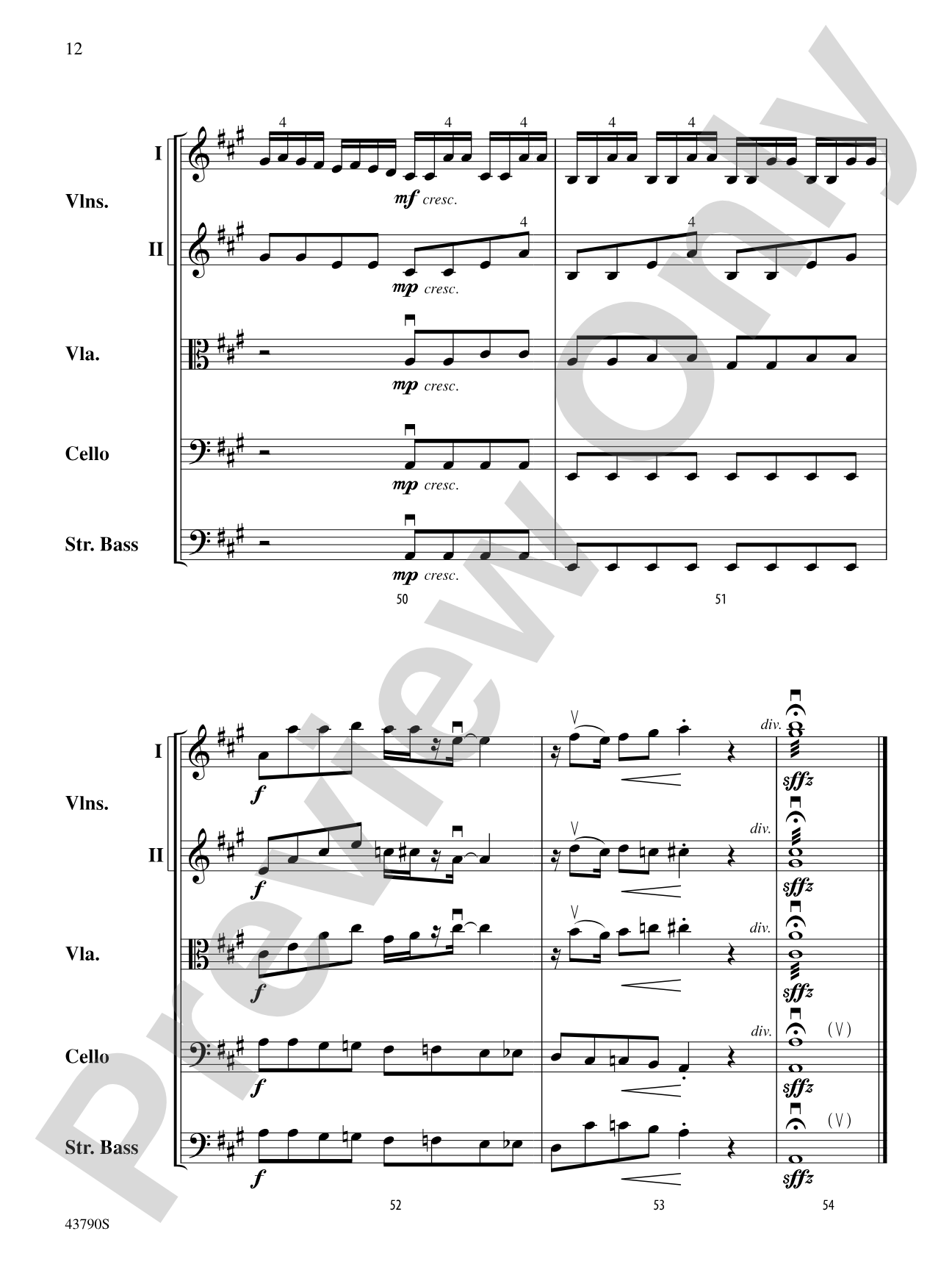 Wenceslas Meets Vivaldi: String Orchestra Conductor Score & Parts