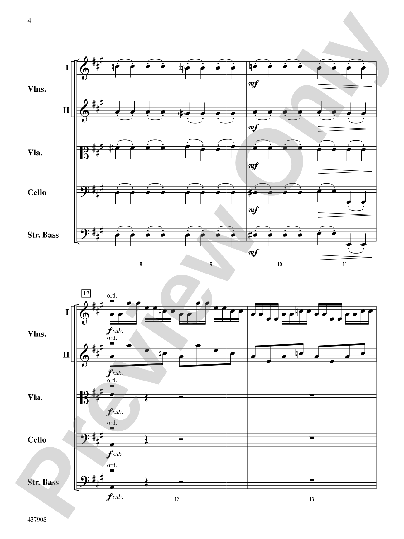Wenceslas Meets Vivaldi: String Orchestra Conductor Score & Parts
