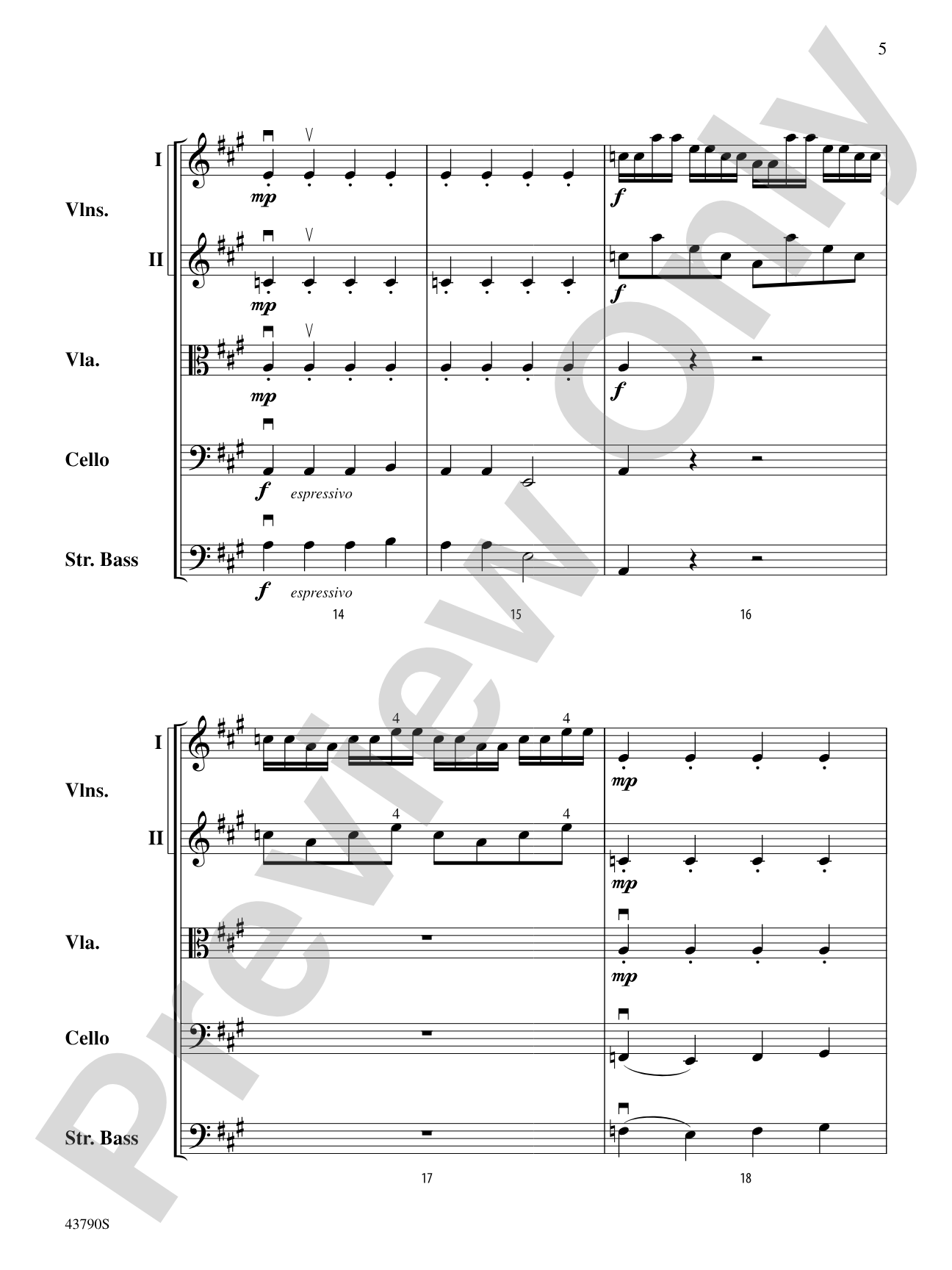 Wenceslas Meets Vivaldi: String Orchestra Conductor Score & Parts