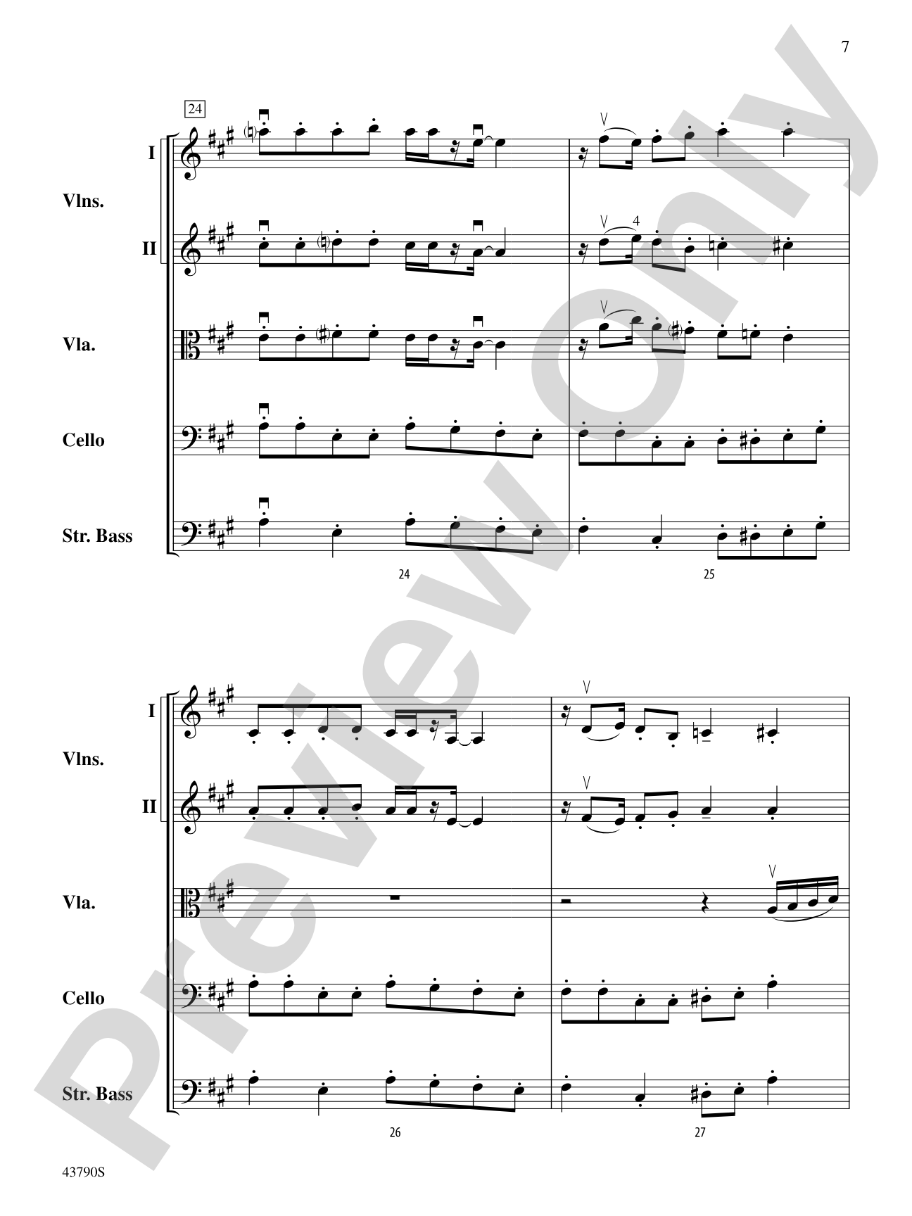 Wenceslas Meets Vivaldi: String Orchestra Conductor Score & Parts