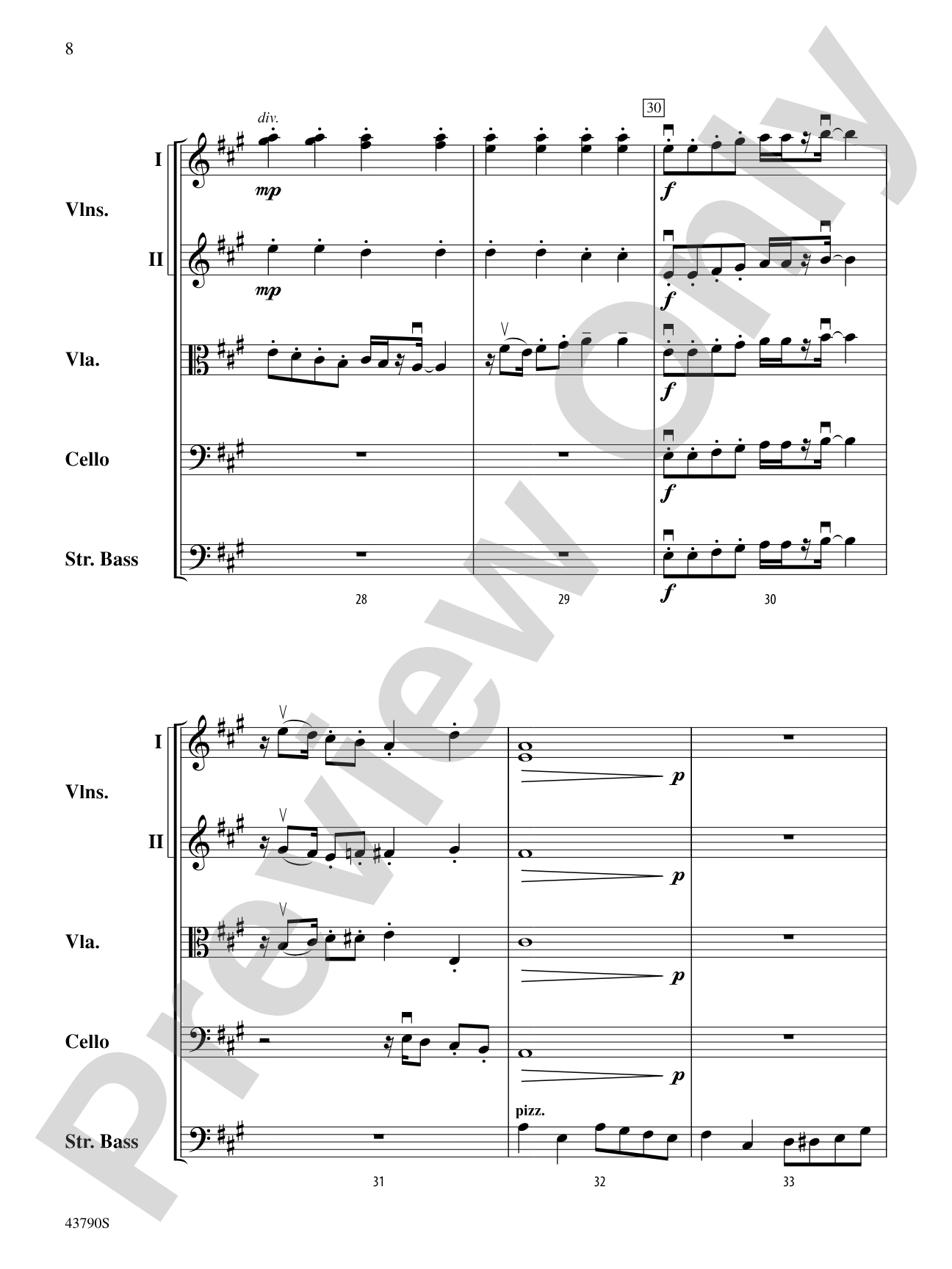 Wenceslas Meets Vivaldi: String Orchestra Conductor Score & Parts