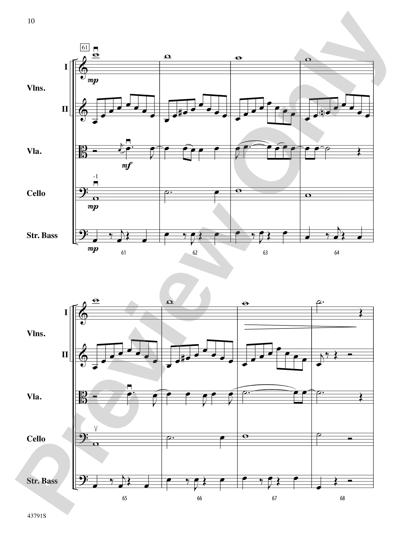 Starlight: String Orchestra Conductor Score & Parts