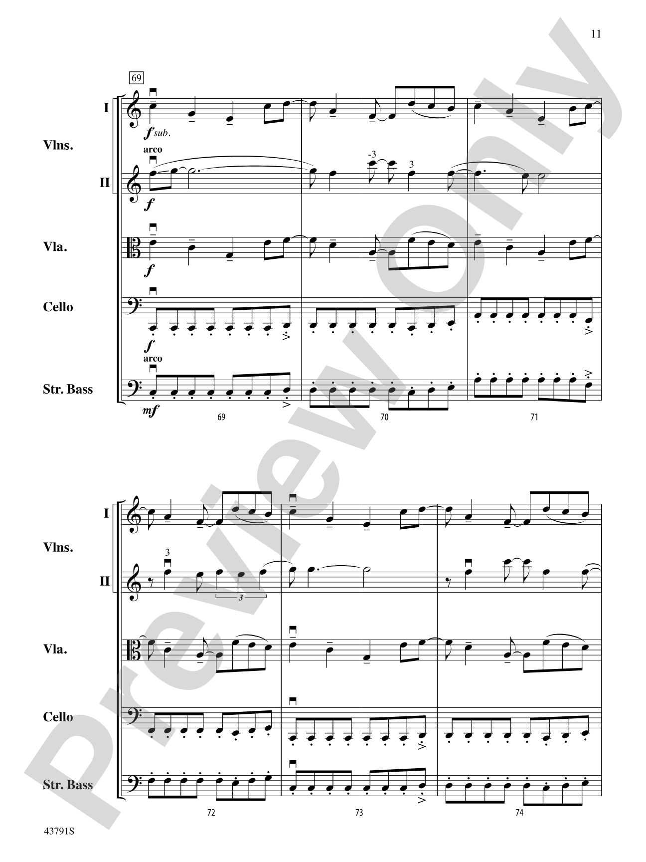 Starlight: String Orchestra Conductor Score & Parts