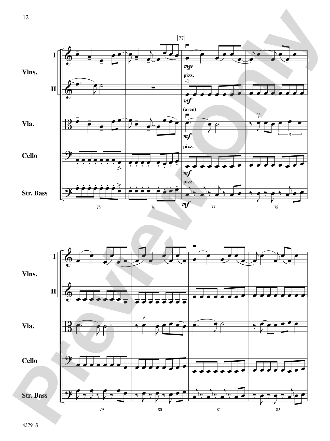 Starlight: String Orchestra Conductor Score & Parts