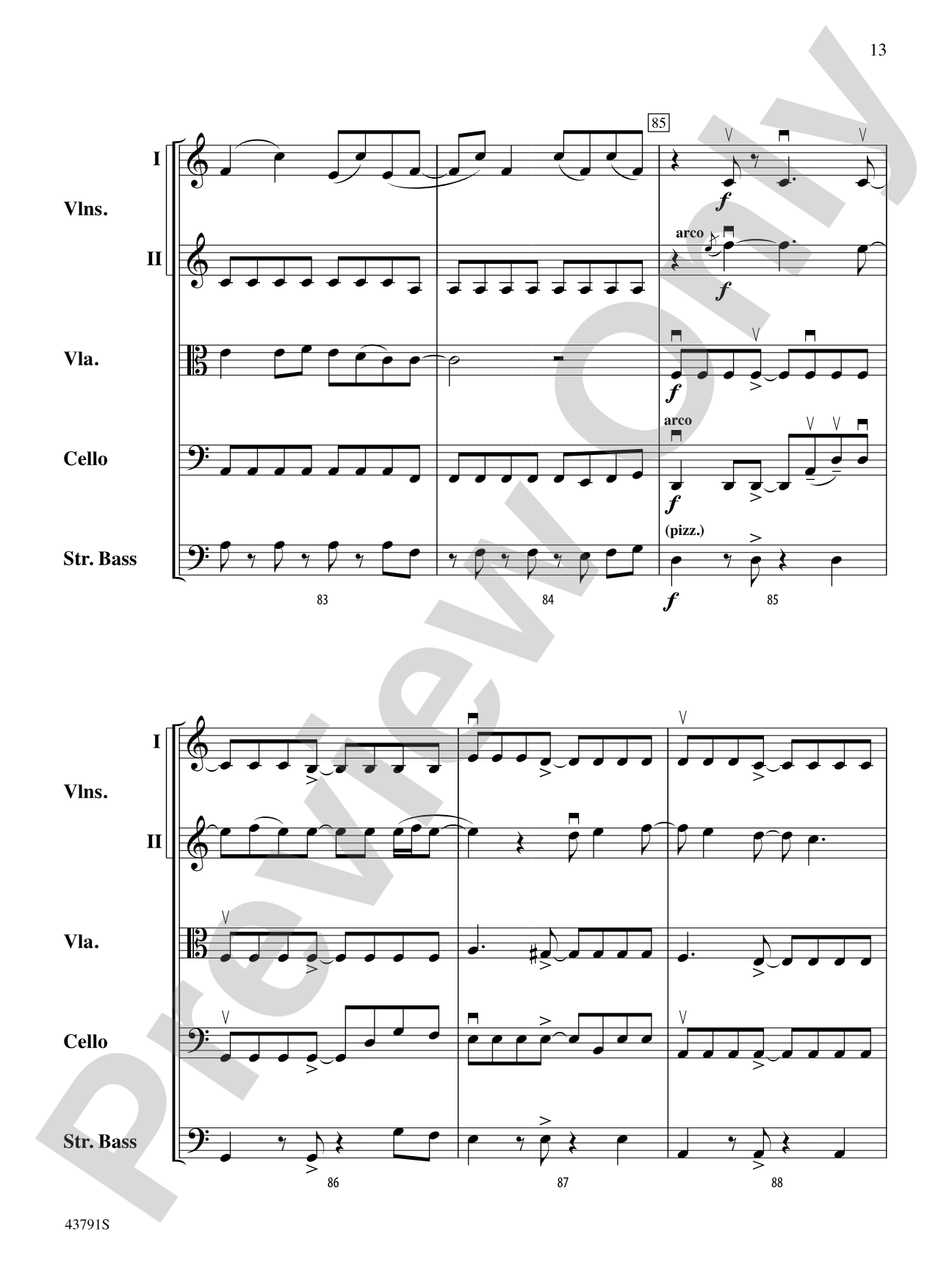 Starlight: String Orchestra Conductor Score & Parts