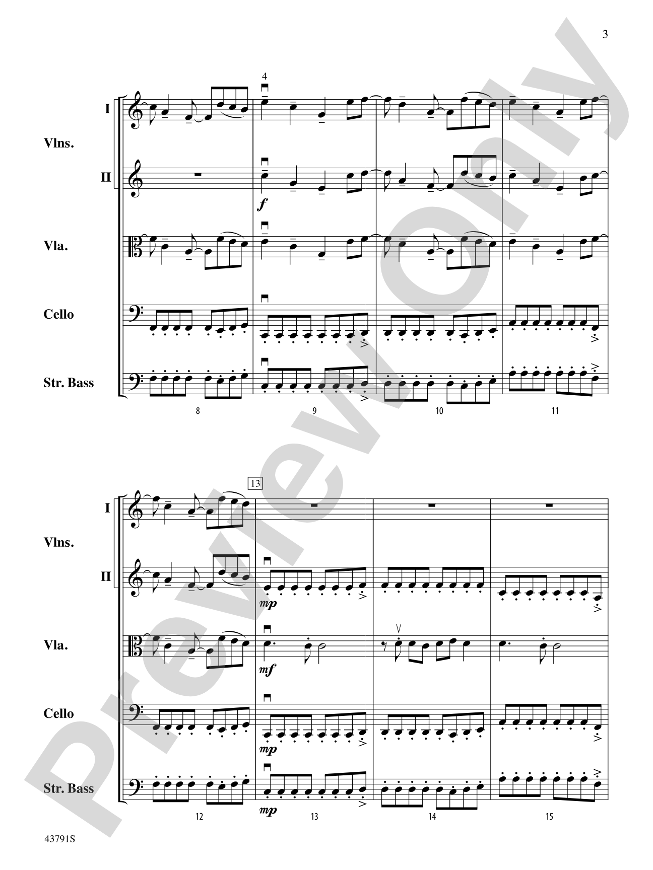 Starlight: String Orchestra Conductor Score & Parts