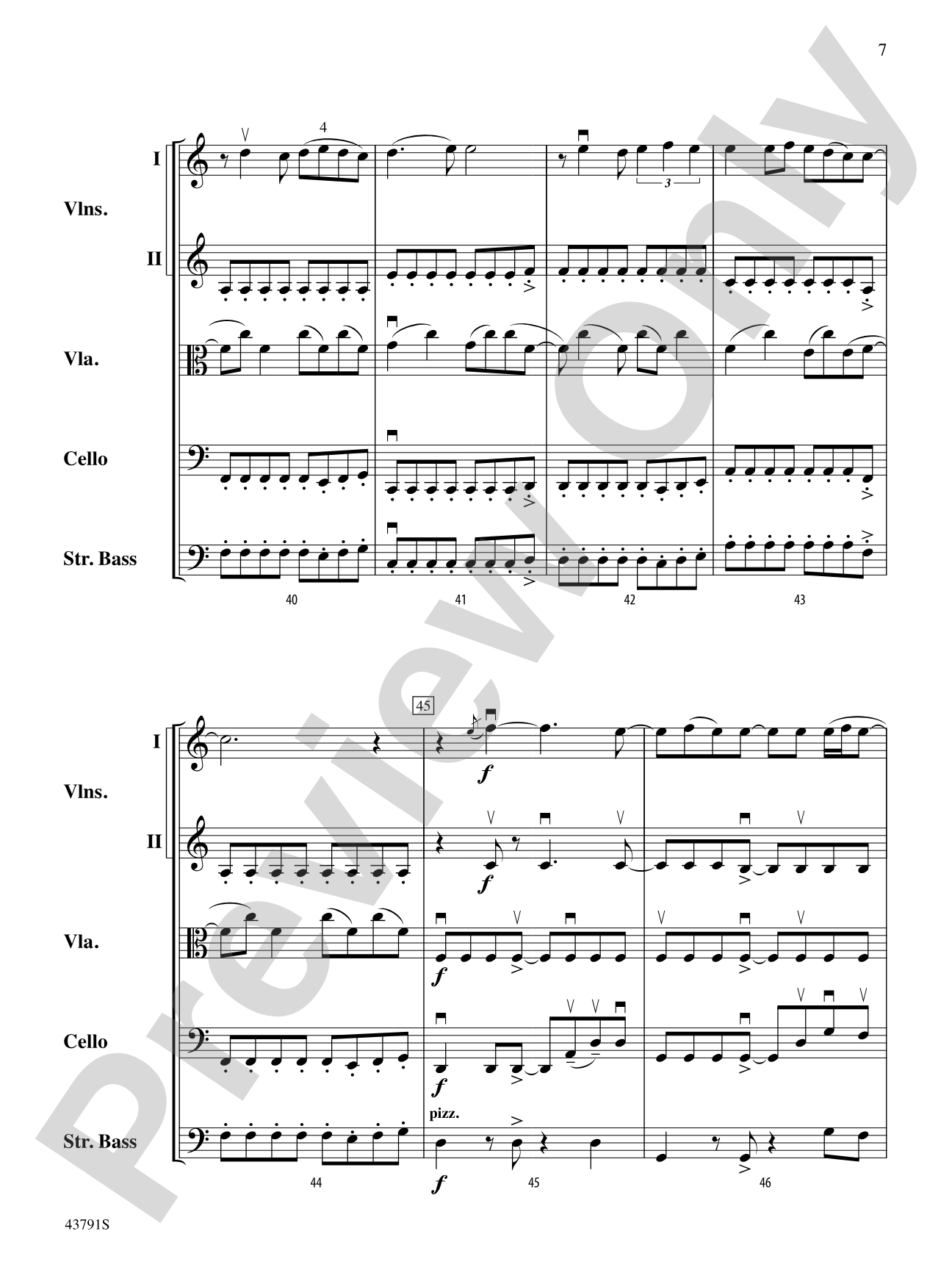 Starlight: String Orchestra Conductor Score & Parts