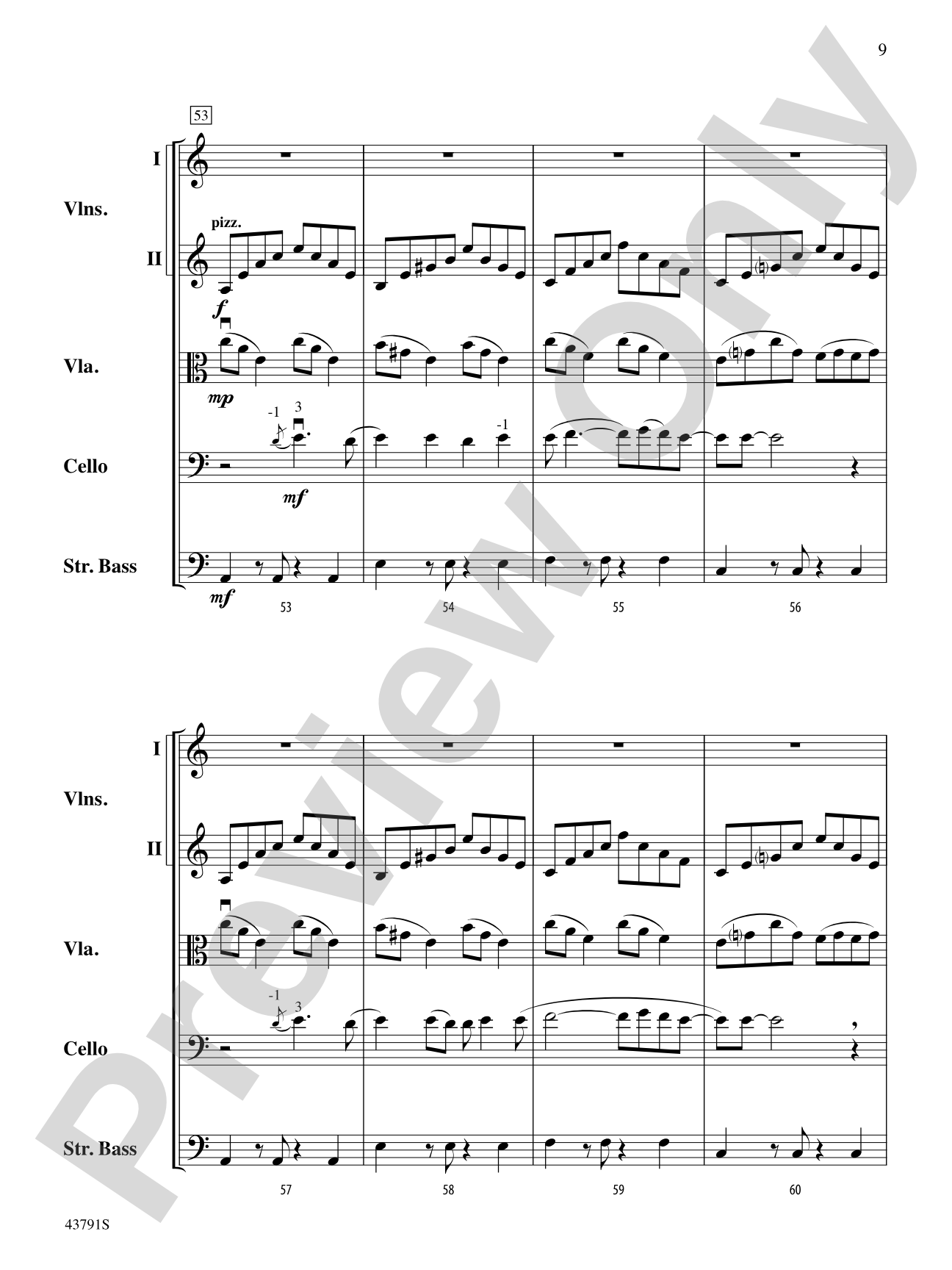 Starlight: String Orchestra Conductor Score & Parts