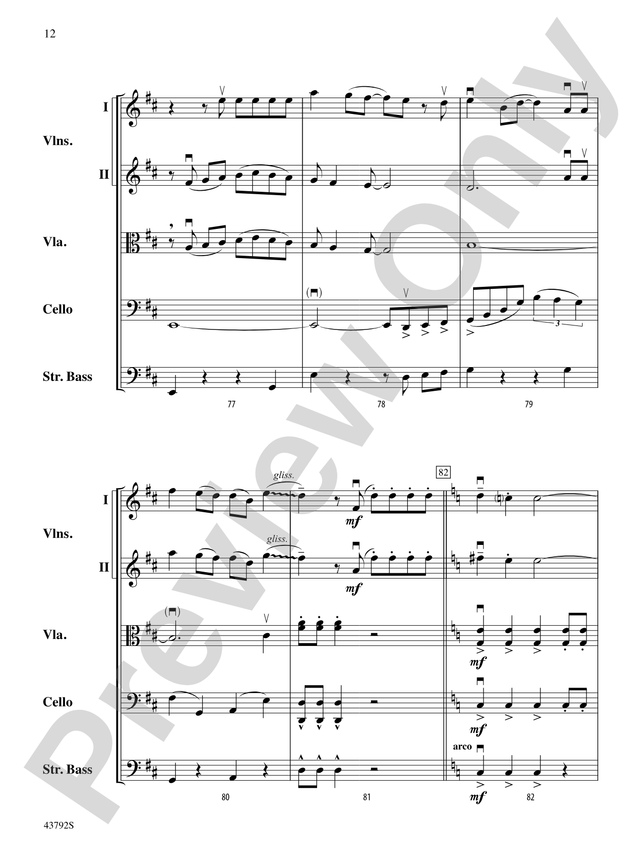I Don't Want to Miss a Thing: String Orchestra Conductor Score & Parts