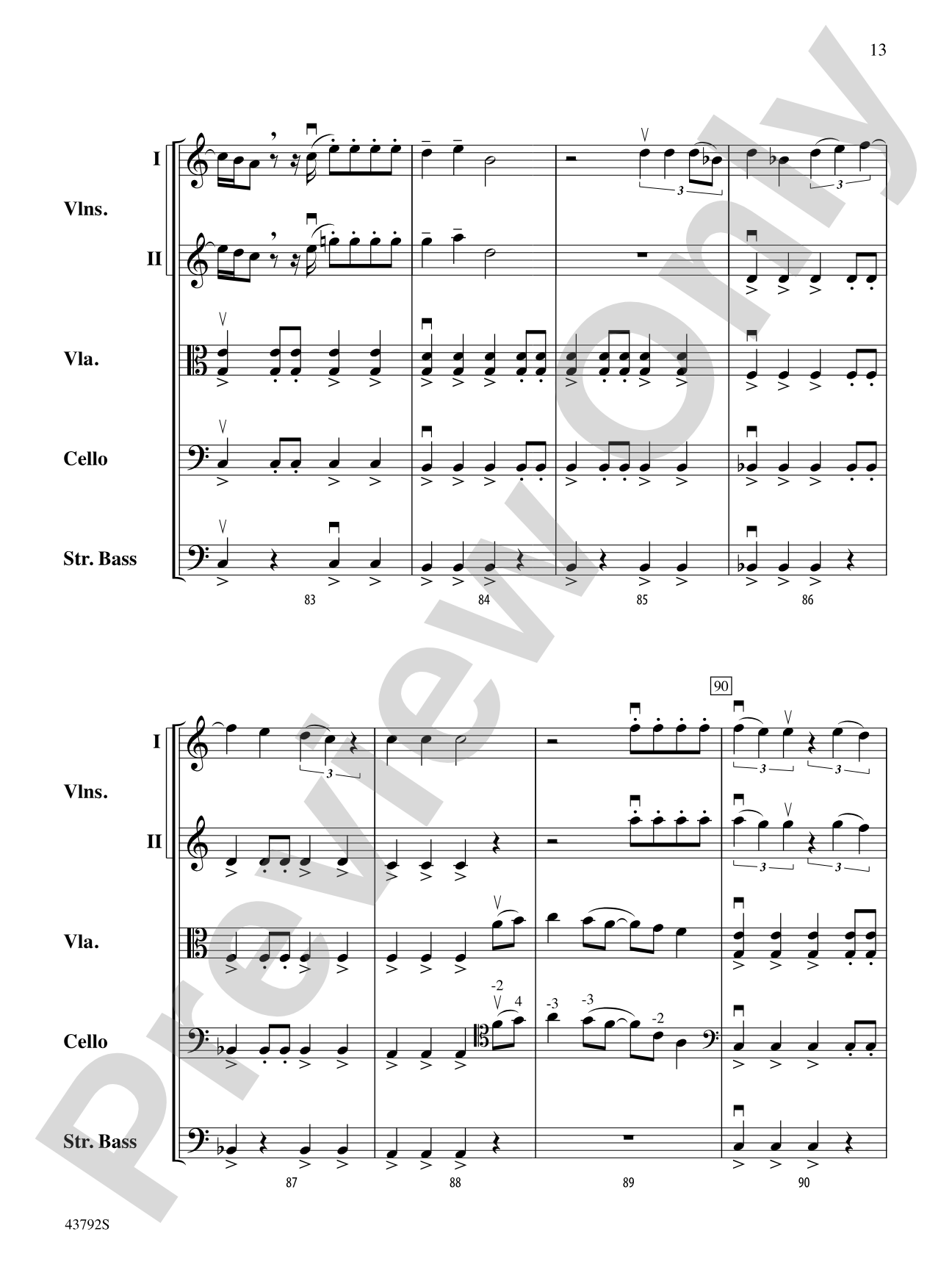 I Don't Want to Miss a Thing: String Orchestra Conductor Score & Parts