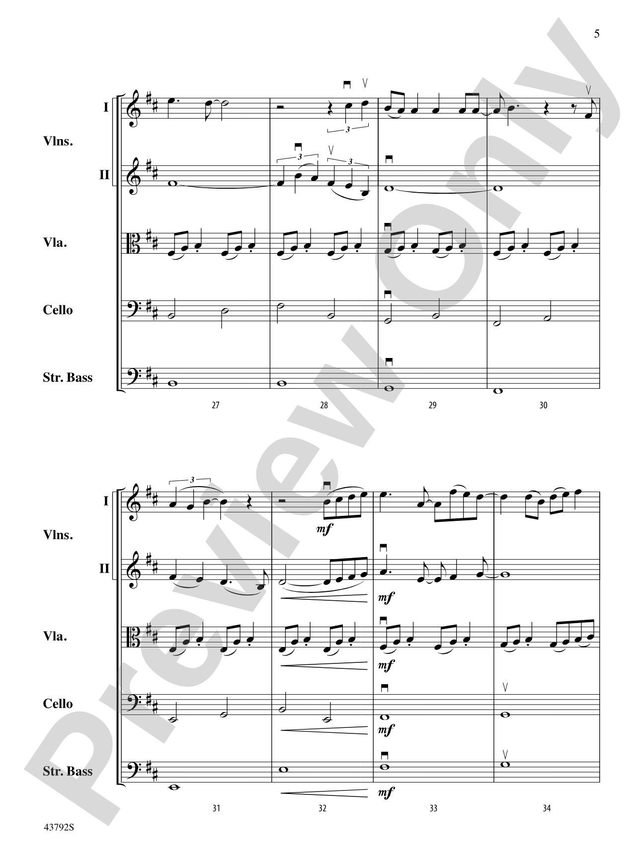 I Don't Want to Miss a Thing: String Orchestra Conductor Score & Parts