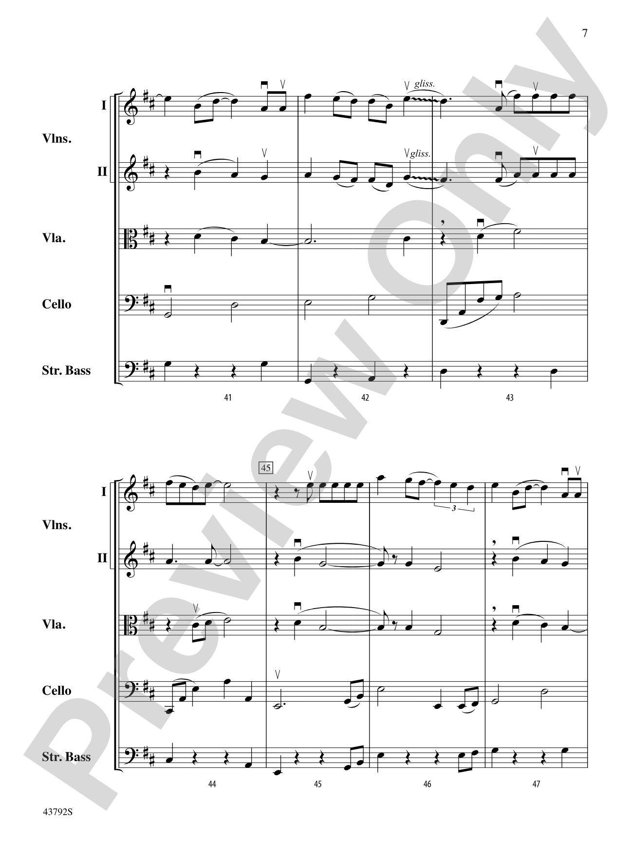 I Don't Want to Miss a Thing: String Orchestra Conductor Score & Parts