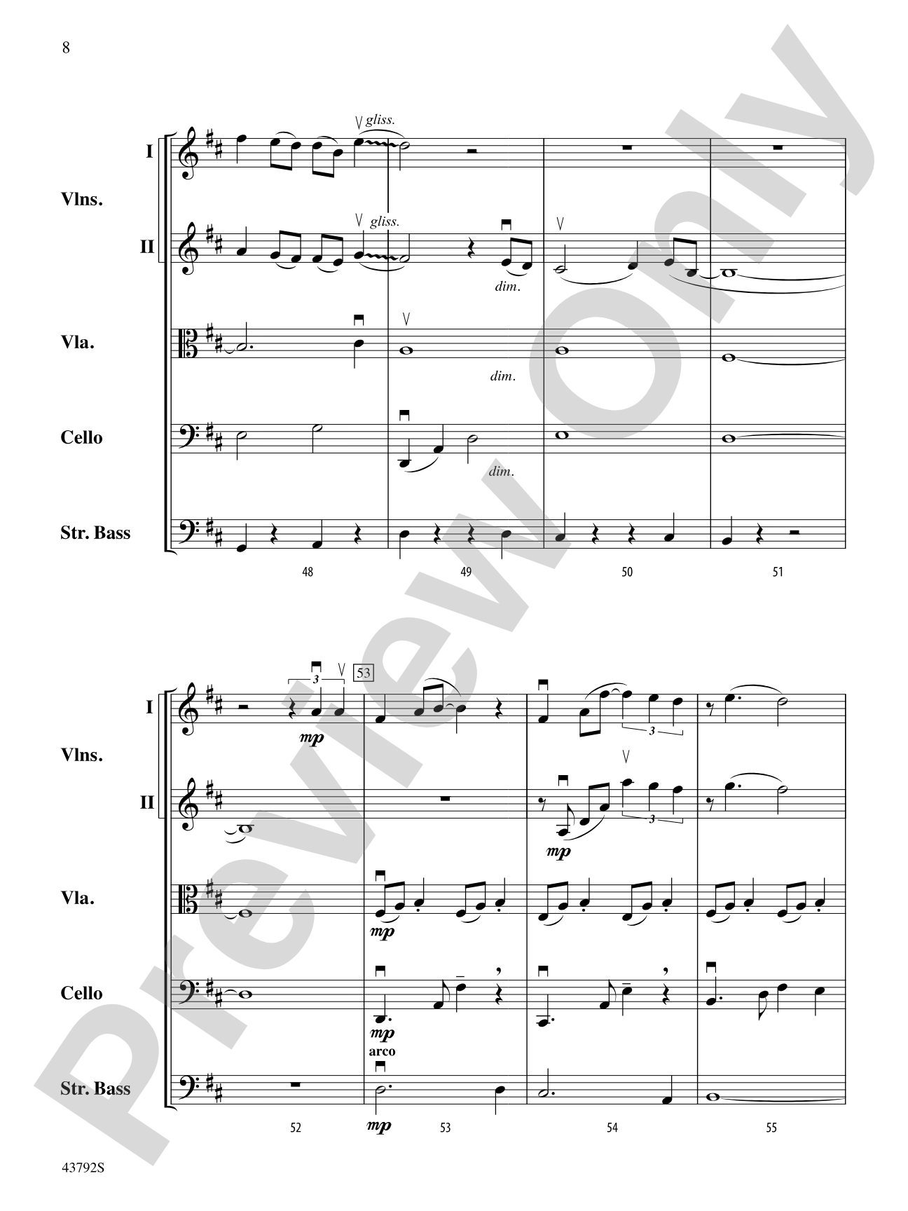 I Don't Want to Miss a Thing: String Orchestra Conductor Score & Parts