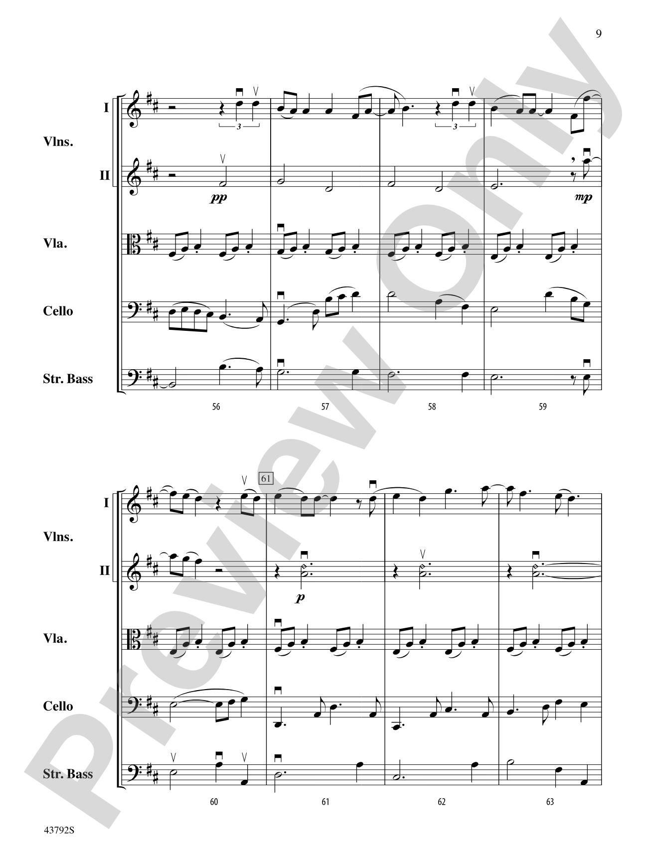 I Don't Want to Miss a Thing: String Orchestra Conductor Score & Parts