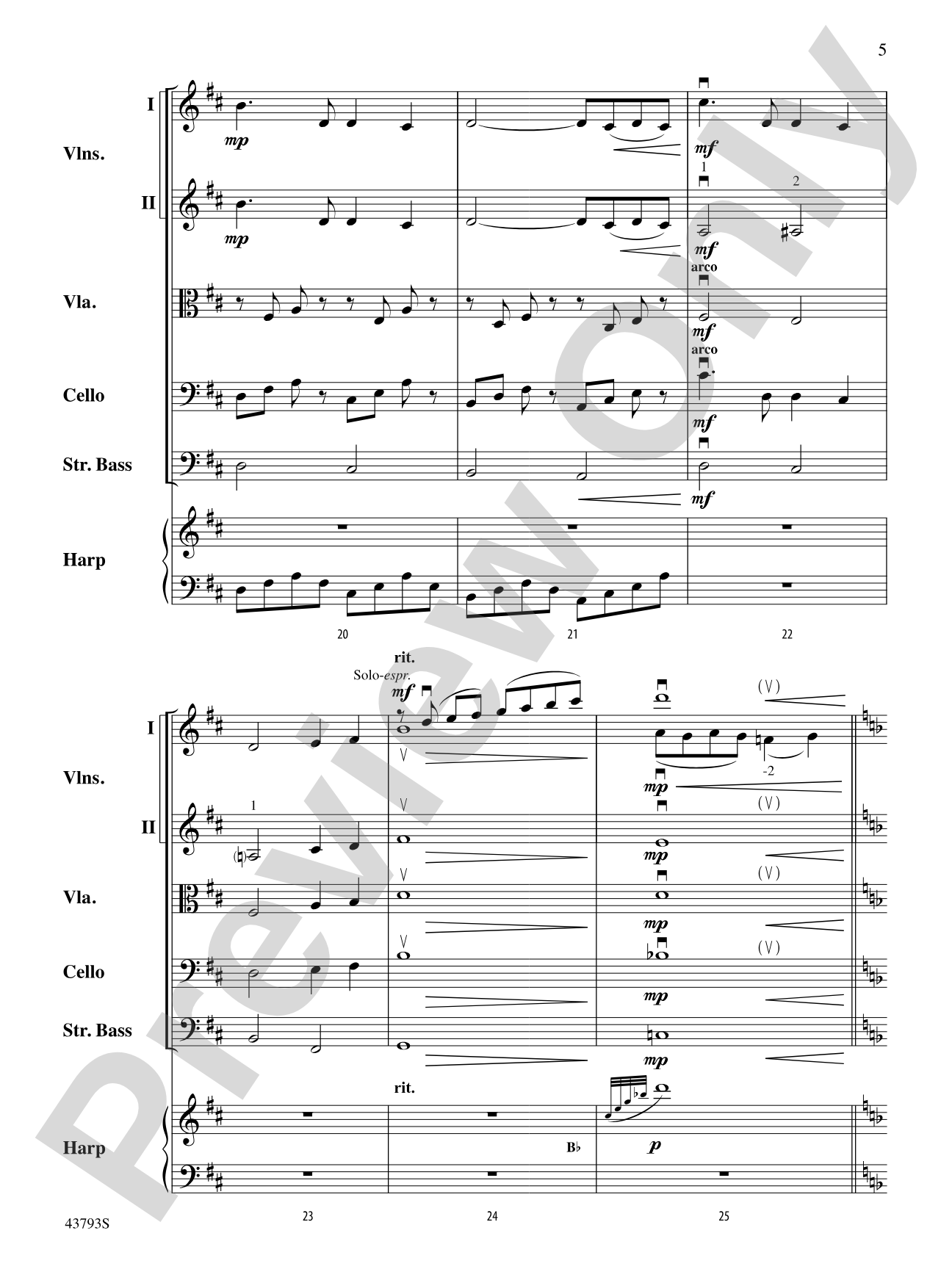 My Funny Valentine: String Orchestra Conductor Score & Parts