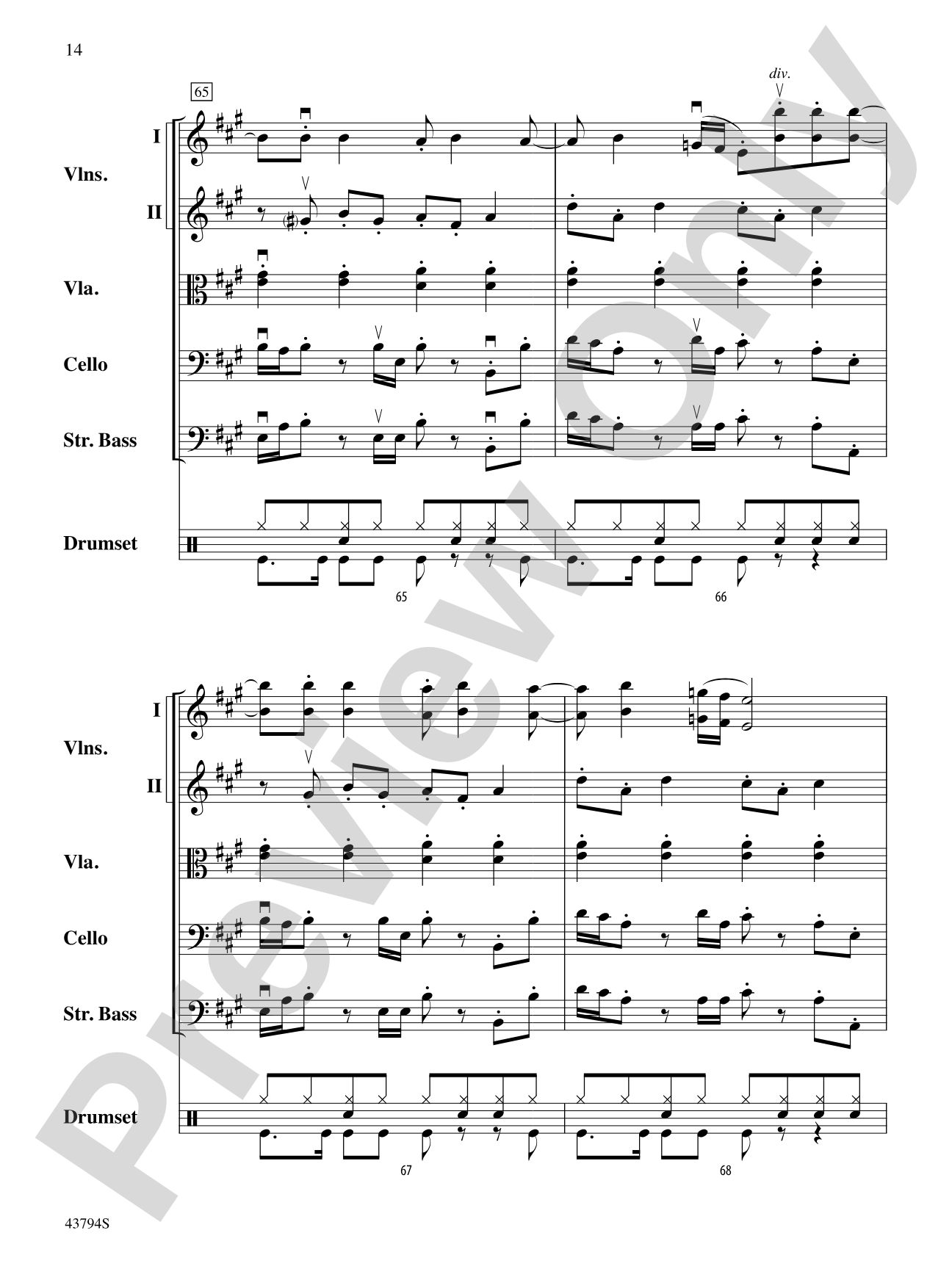 Bitter Sweet Symphony: Score