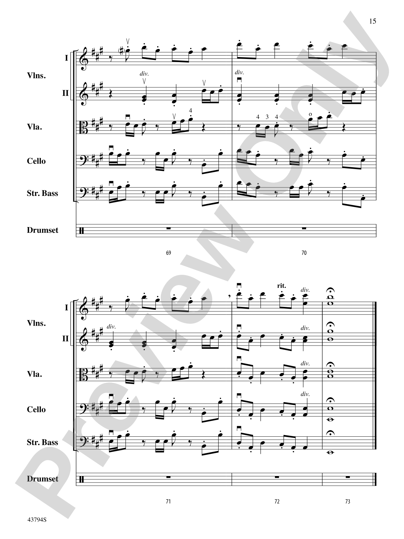 Bitter Sweet Symphony: Score