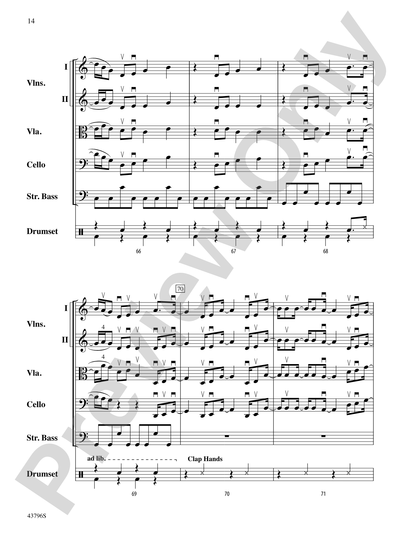 Ain't It Fun: String Orchestra Conductor Score & Parts