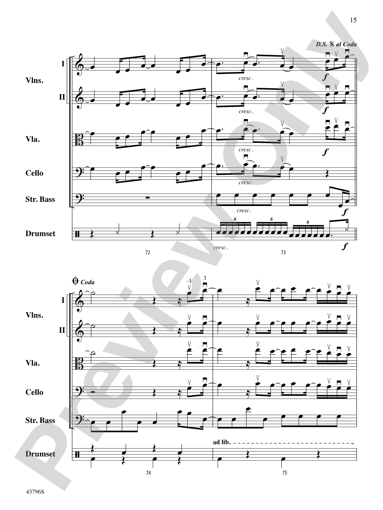 Ain't It Fun: String Orchestra Conductor Score & Parts
