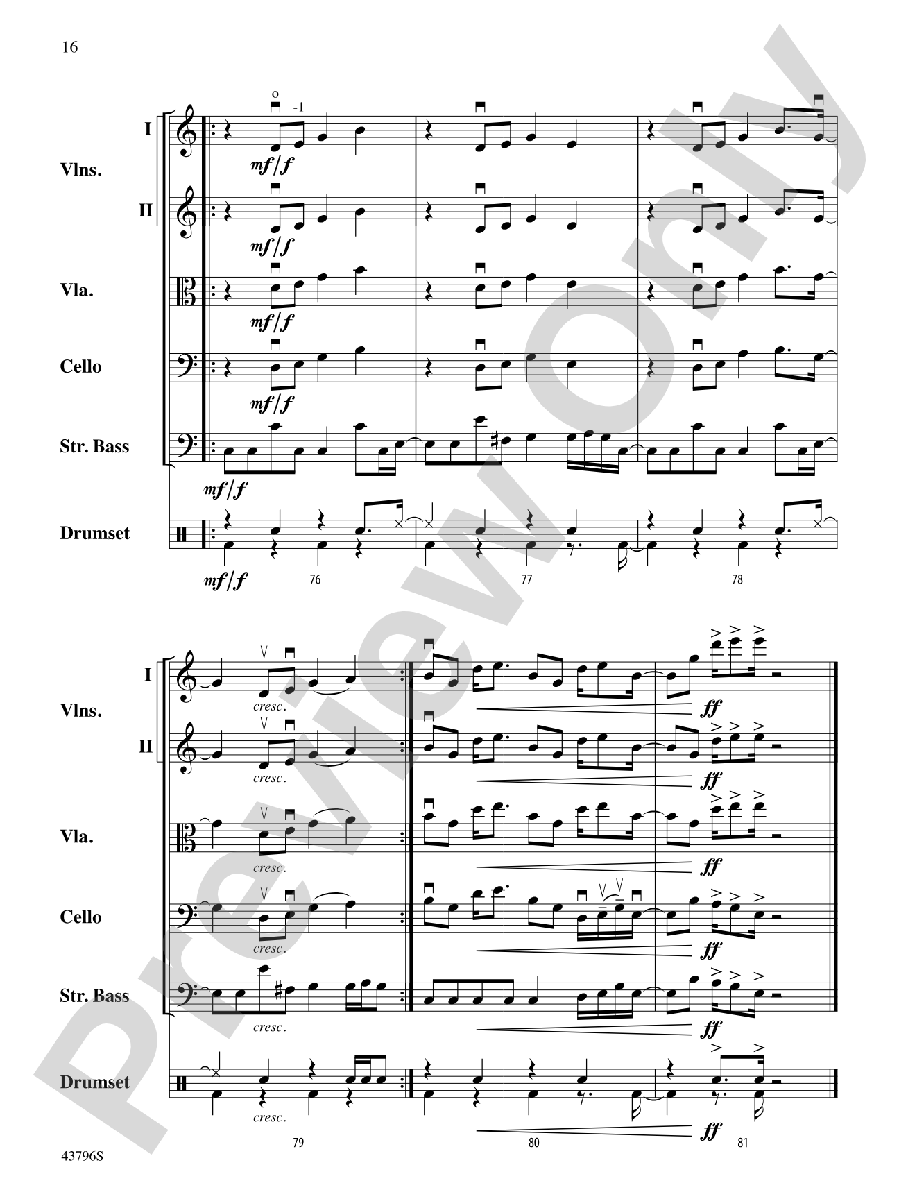 Ain't It Fun: String Orchestra Conductor Score & Parts