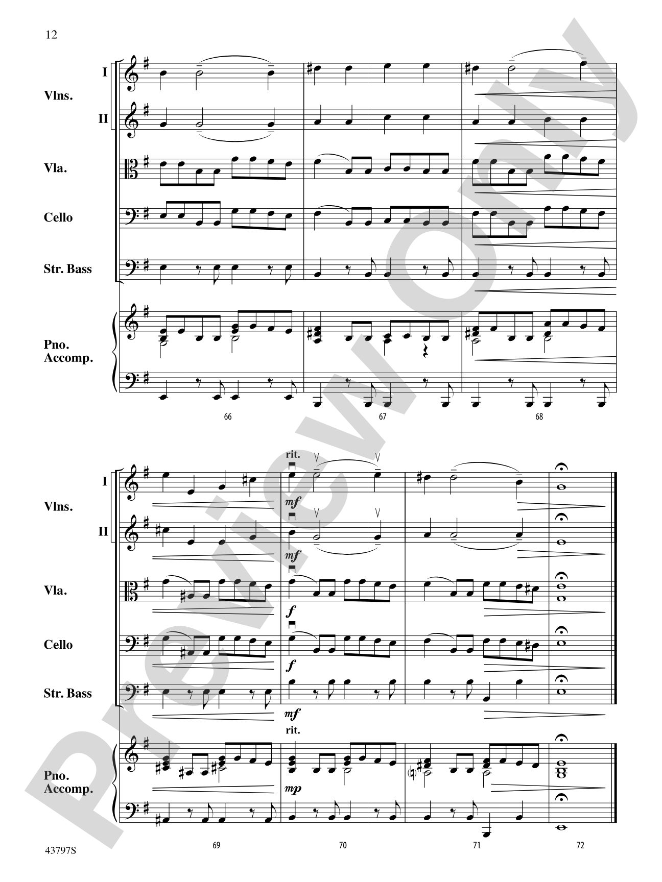 Classic Movie Ballads: String Orchestra Conductor Score & Parts