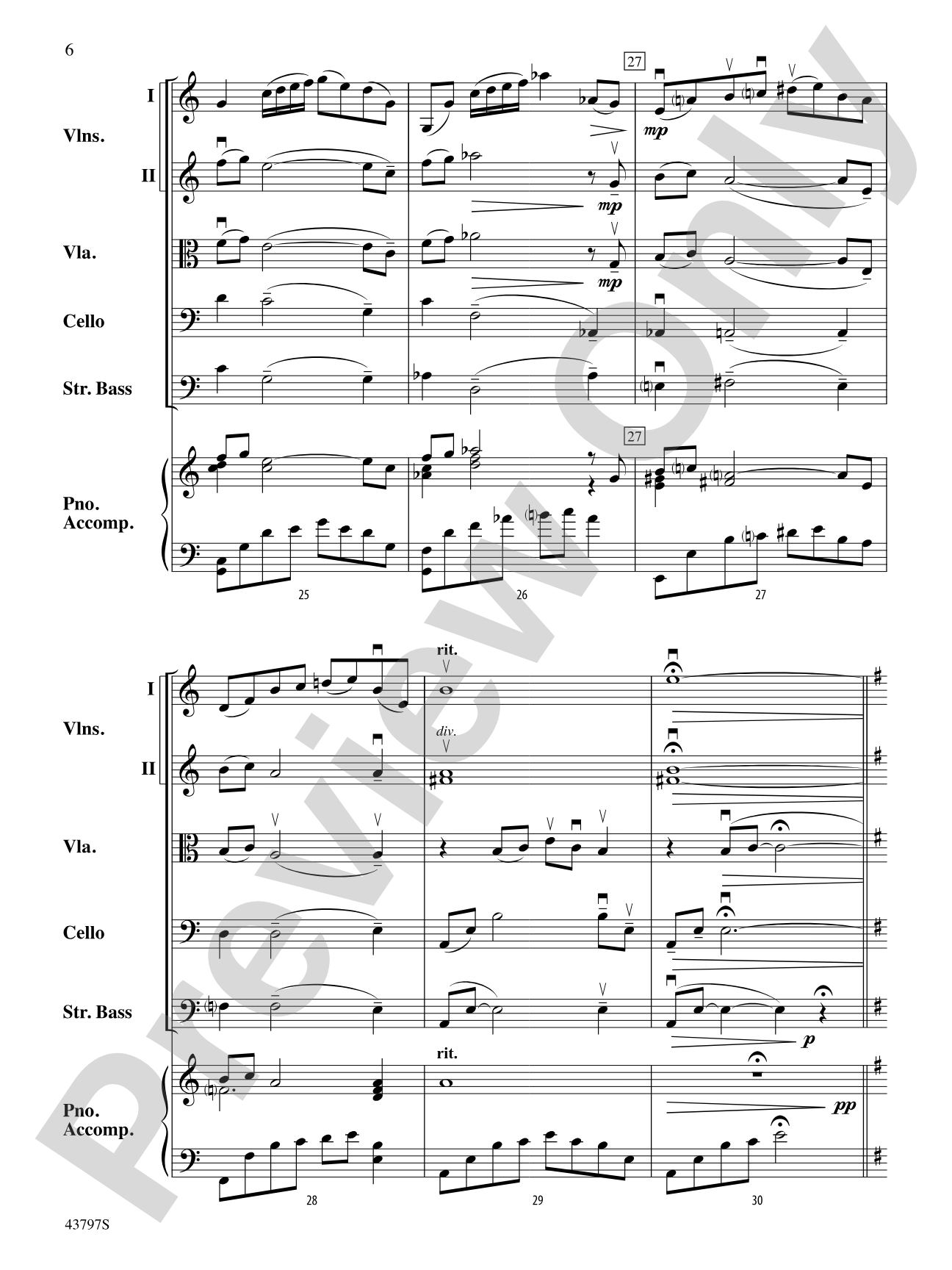 Classic Movie Ballads: String Orchestra Conductor Score & Parts