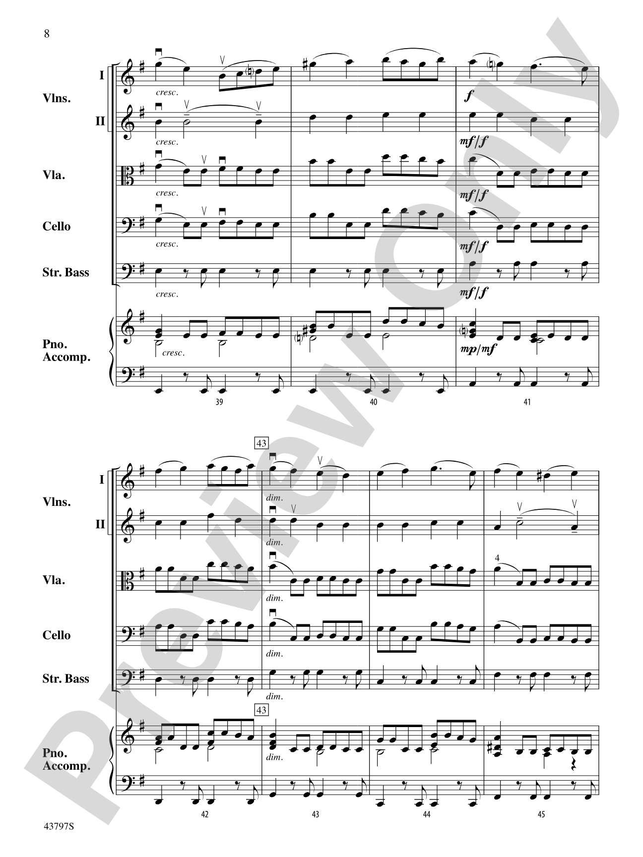 Classic Movie Ballads: String Orchestra Conductor Score & Parts