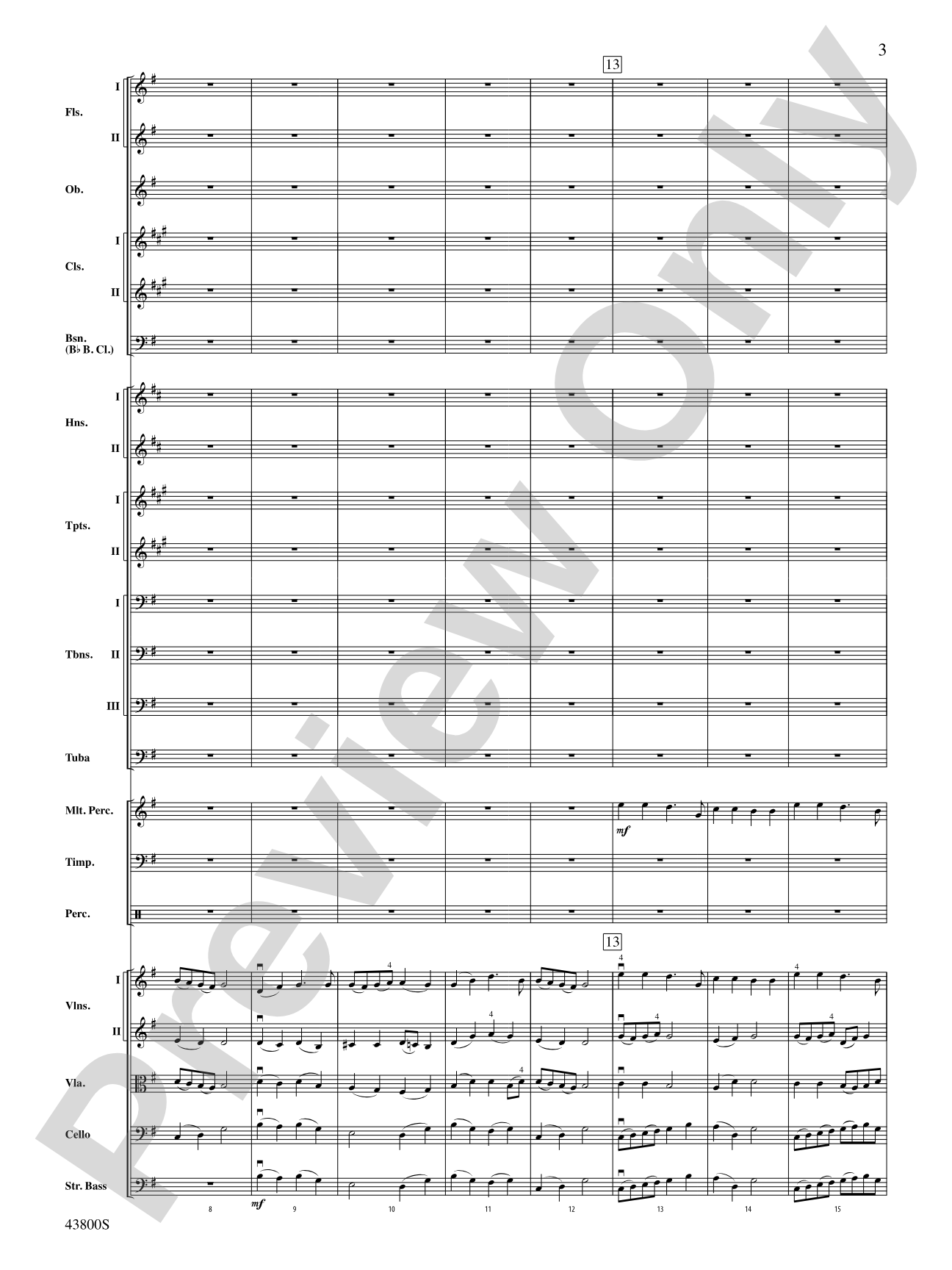 Once in Royal David's City: Full Orchestra Conductor Score & Parts