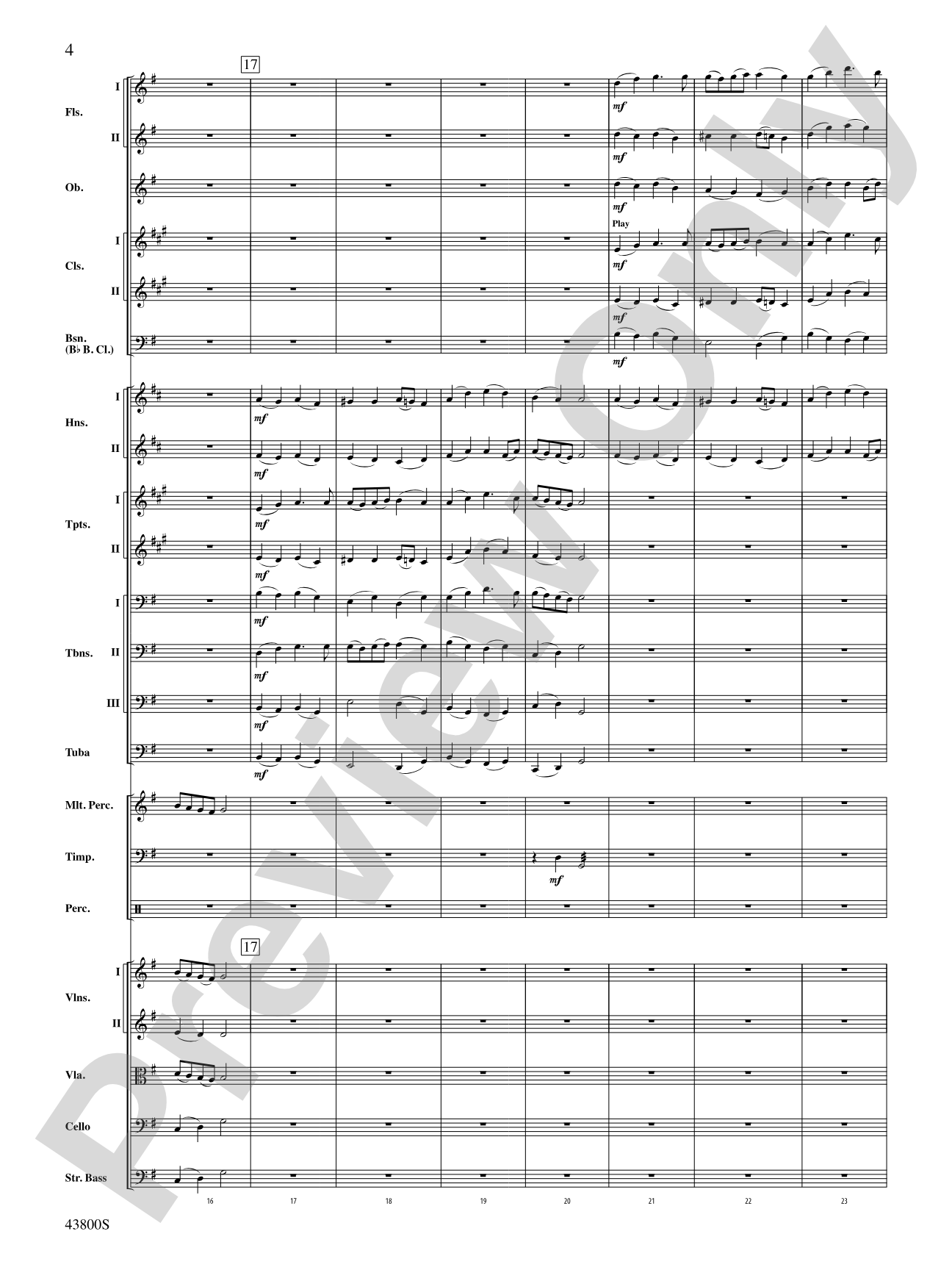 Once in Royal David's City: Full Orchestra Conductor Score & Parts