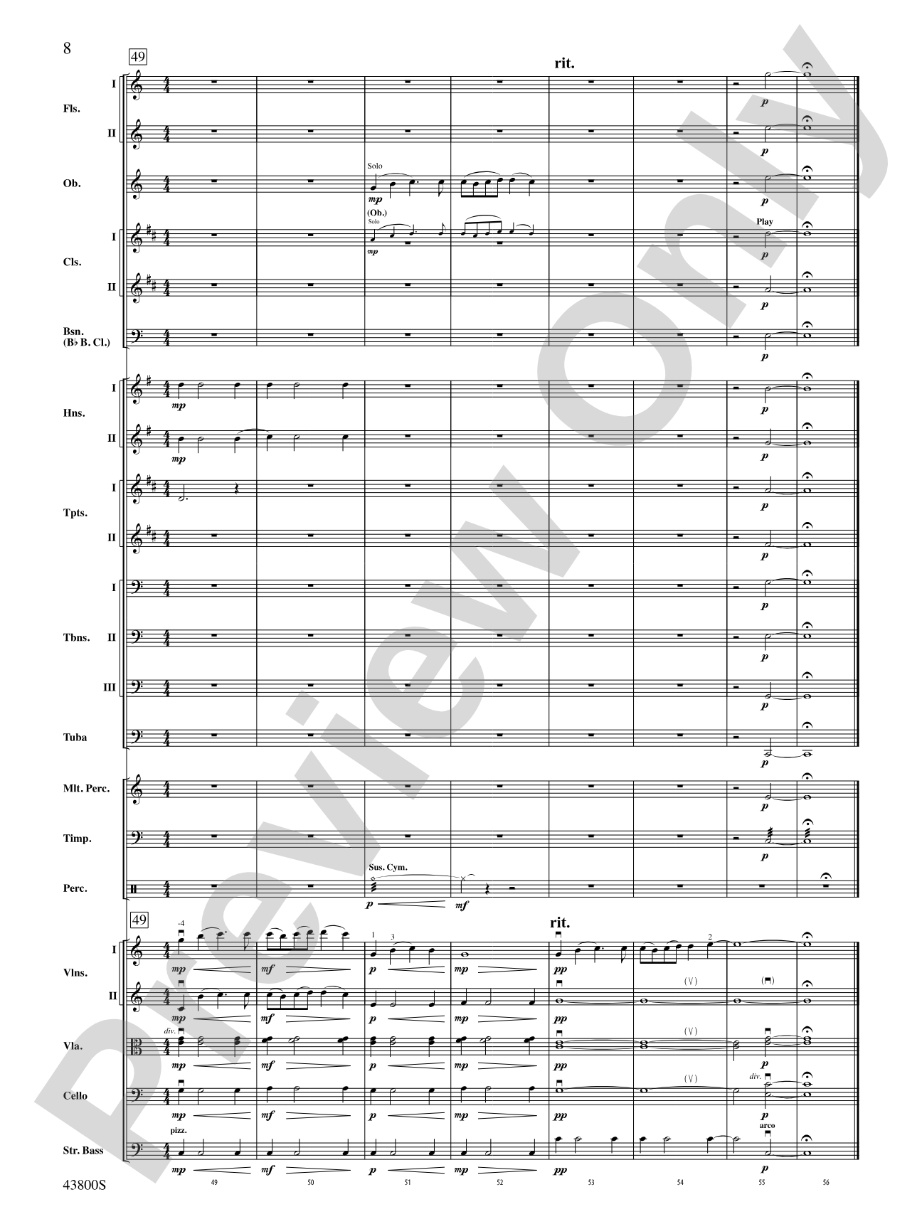 Once in Royal David's City: Full Orchestra Conductor Score & Parts