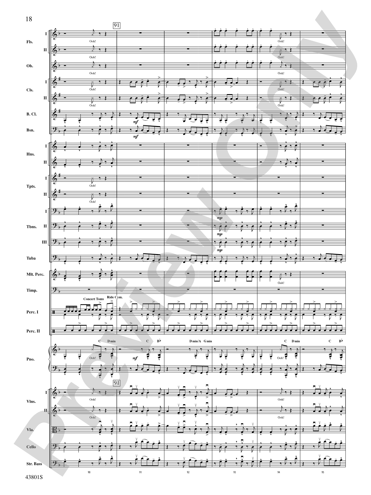 Bruno Mars' Greatest Hits: Full Orchestra Conductor Score & Parts