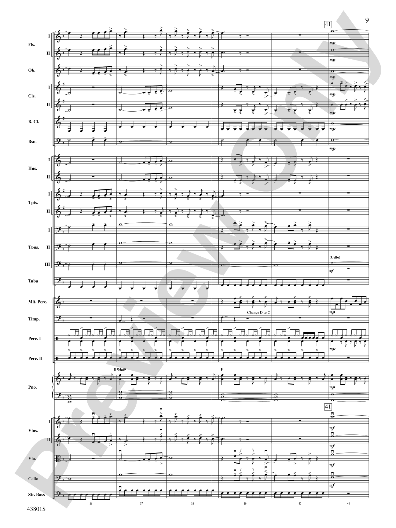 Bruno Mars' Greatest Hits: Full Orchestra Conductor Score & Parts