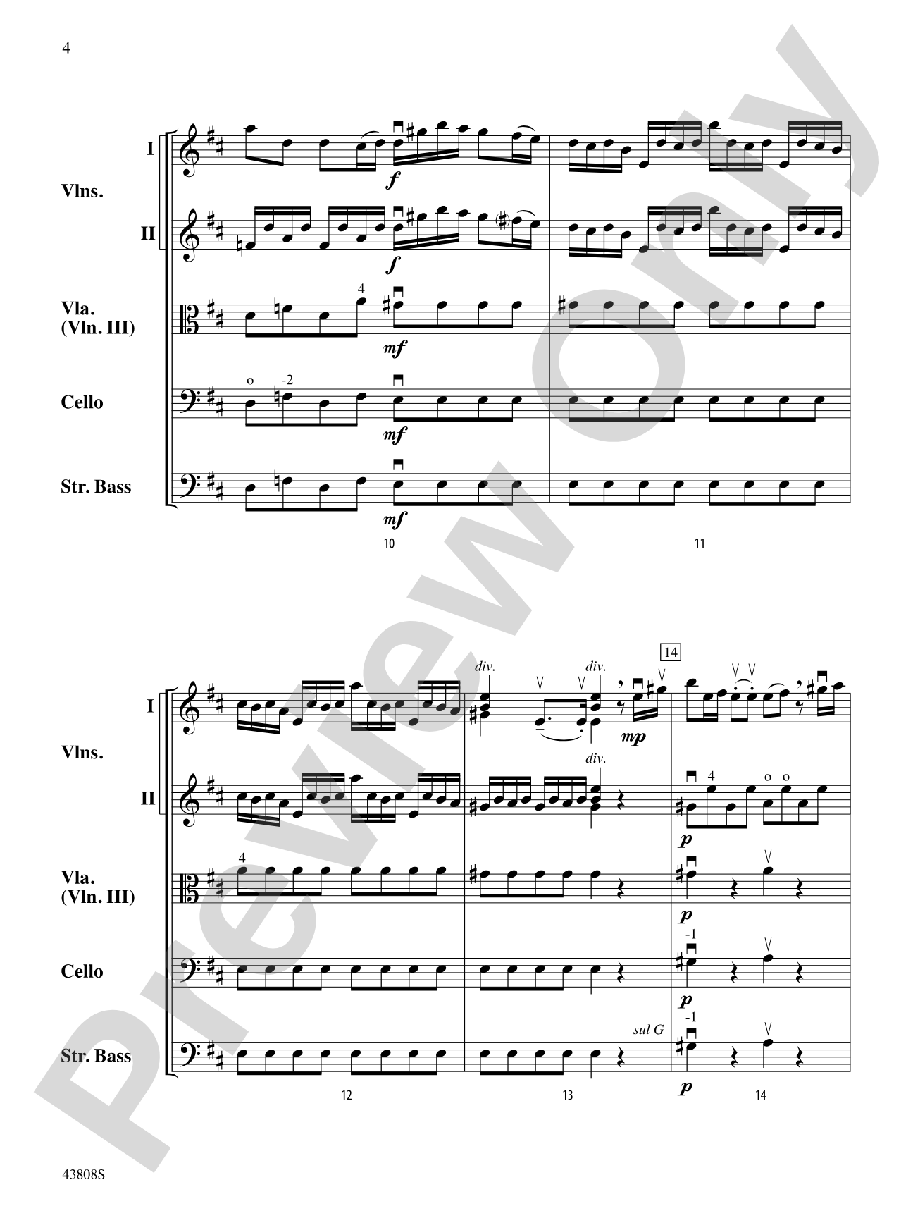 Overture to Euristeo: String Orchestra Conductor Score & Parts