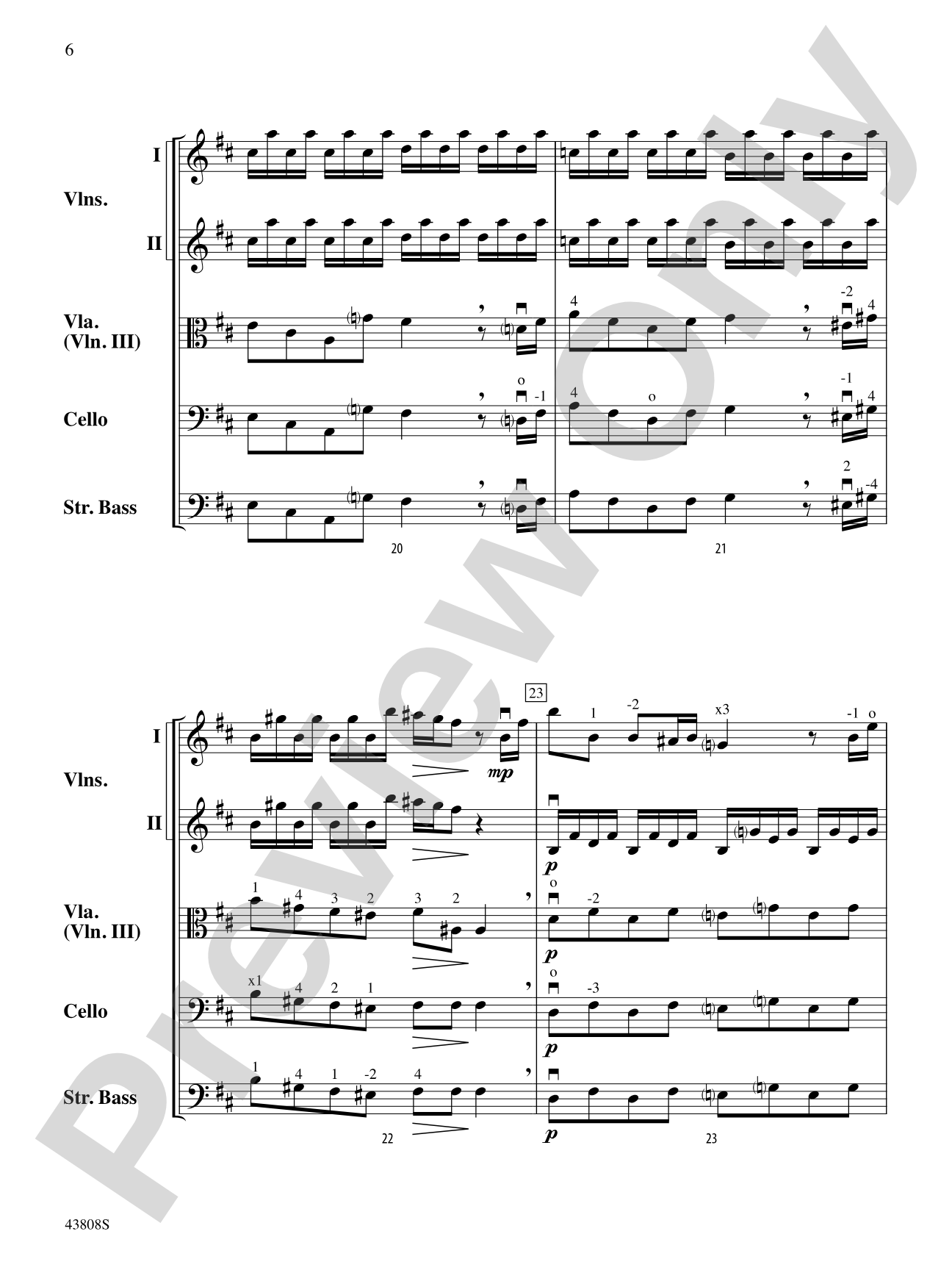 Overture to Euristeo: String Orchestra Conductor Score & Parts