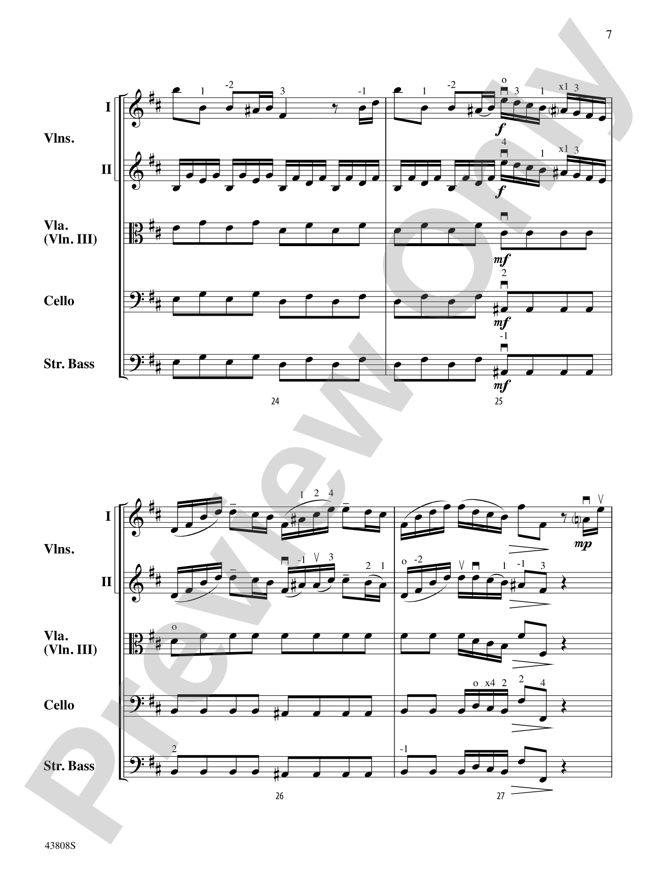 Overture to Euristeo: String Orchestra Conductor Score & Parts