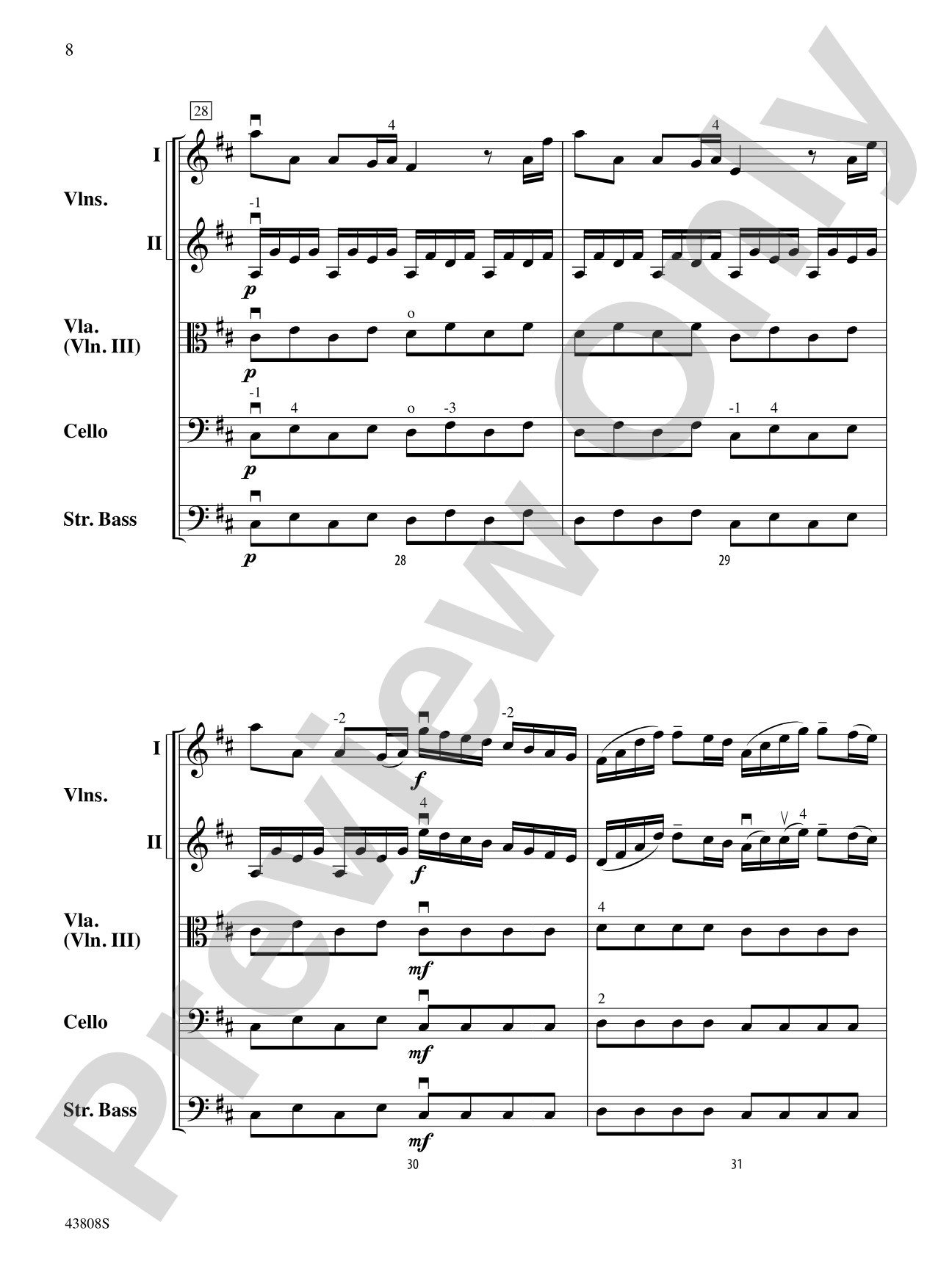 Overture to Euristeo: String Orchestra Conductor Score & Parts