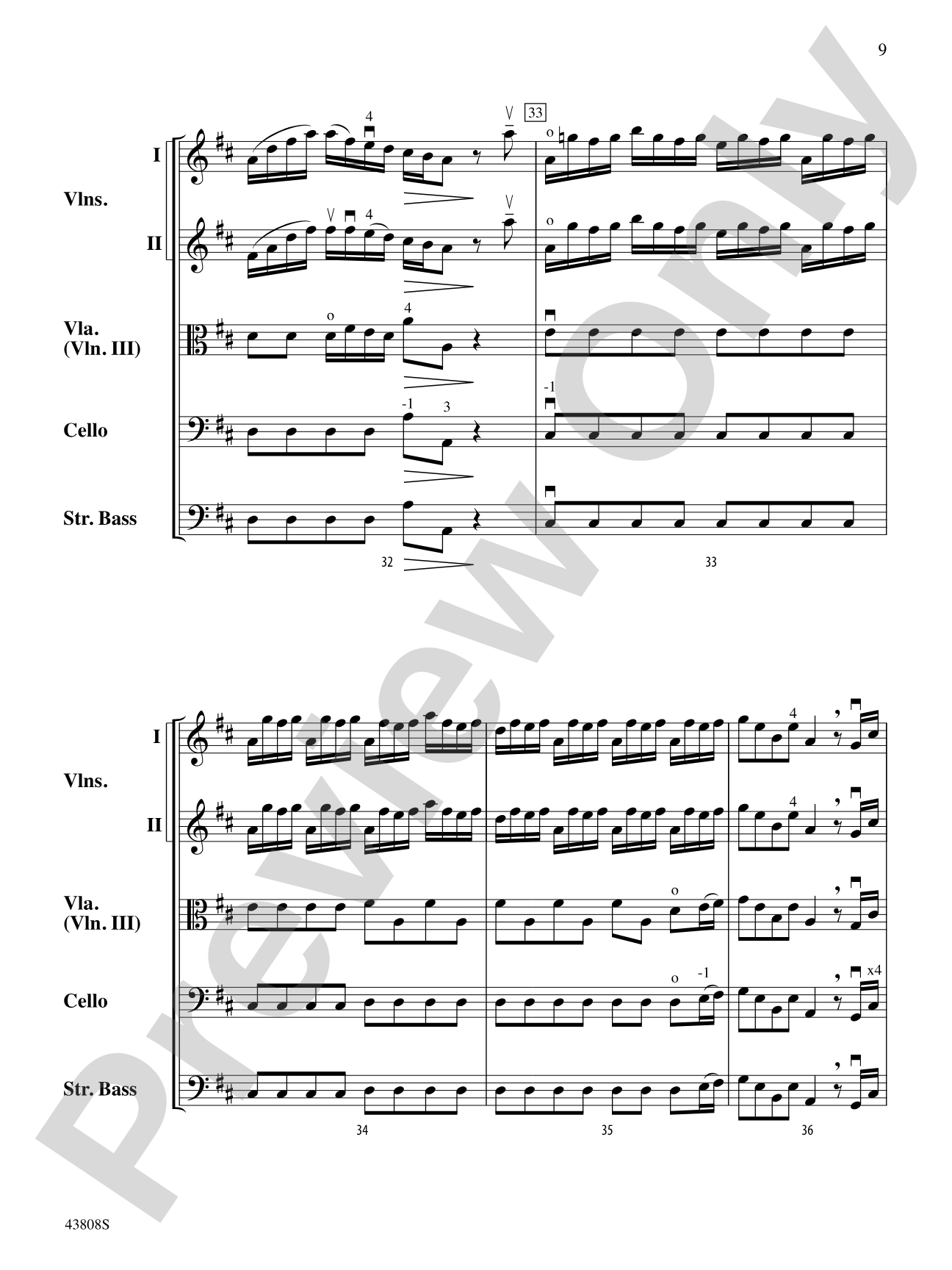 Overture to Euristeo: String Orchestra Conductor Score & Parts
