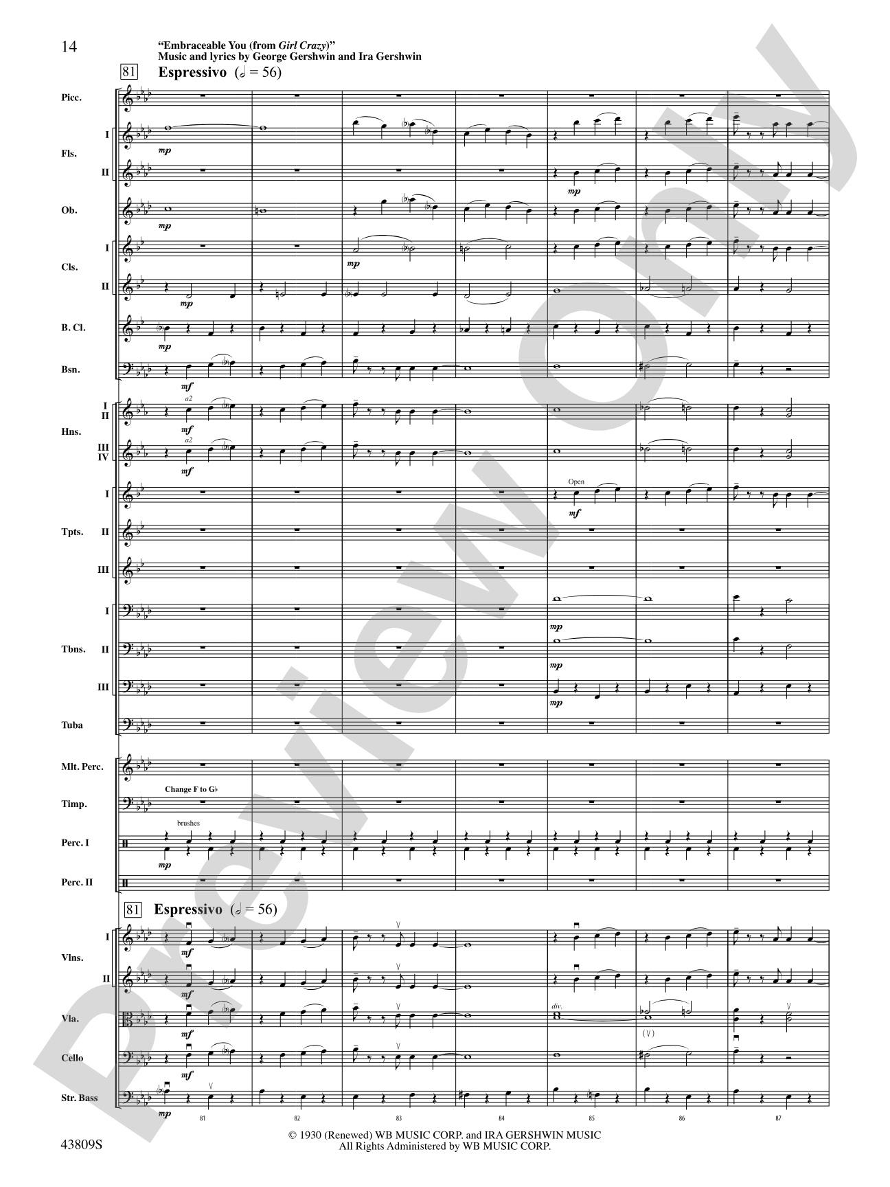 Gershwin by George!: Full Orchestra Conductor Score & Parts