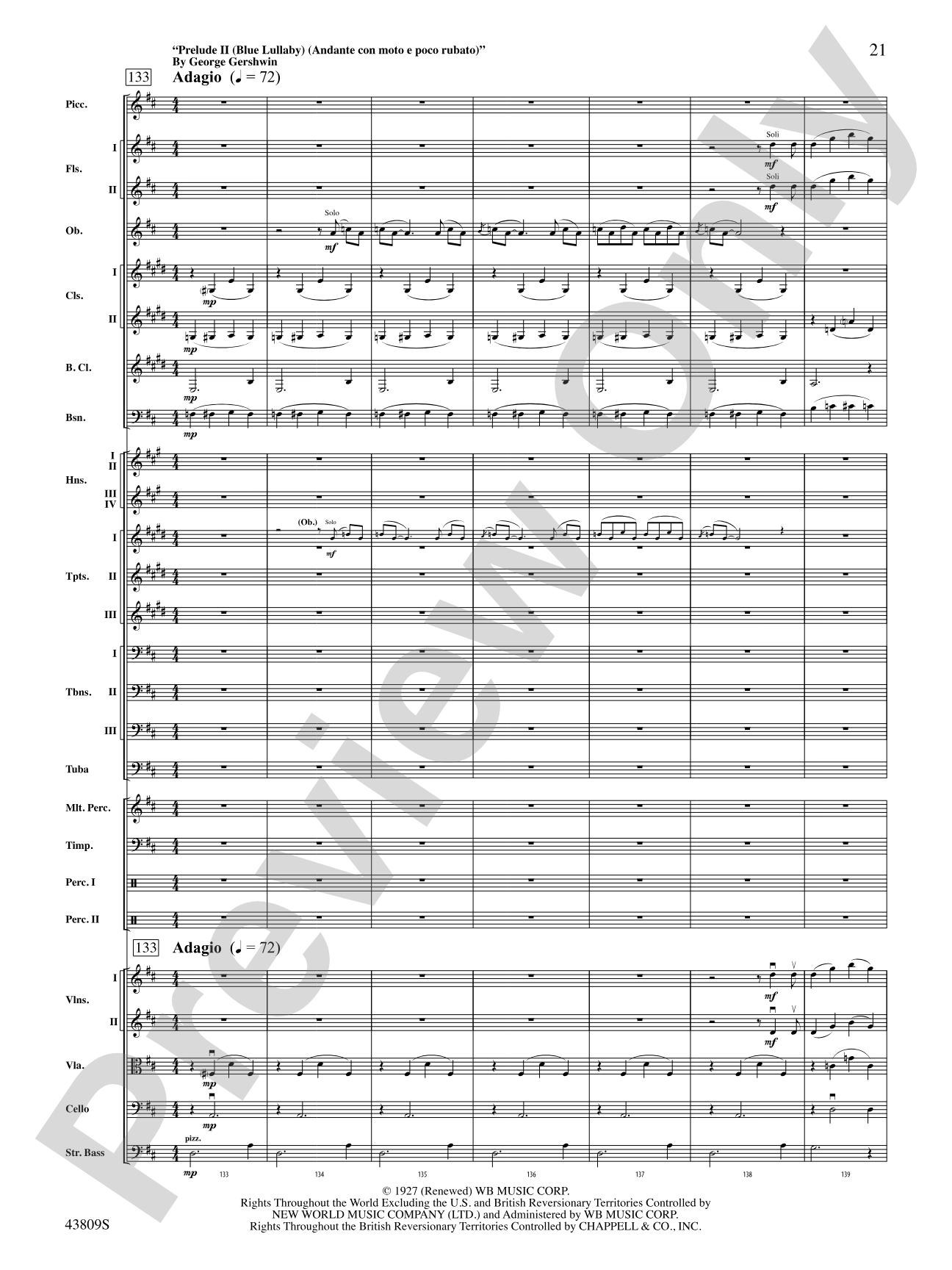 Gershwin by George!: Full Orchestra Conductor Score & Parts