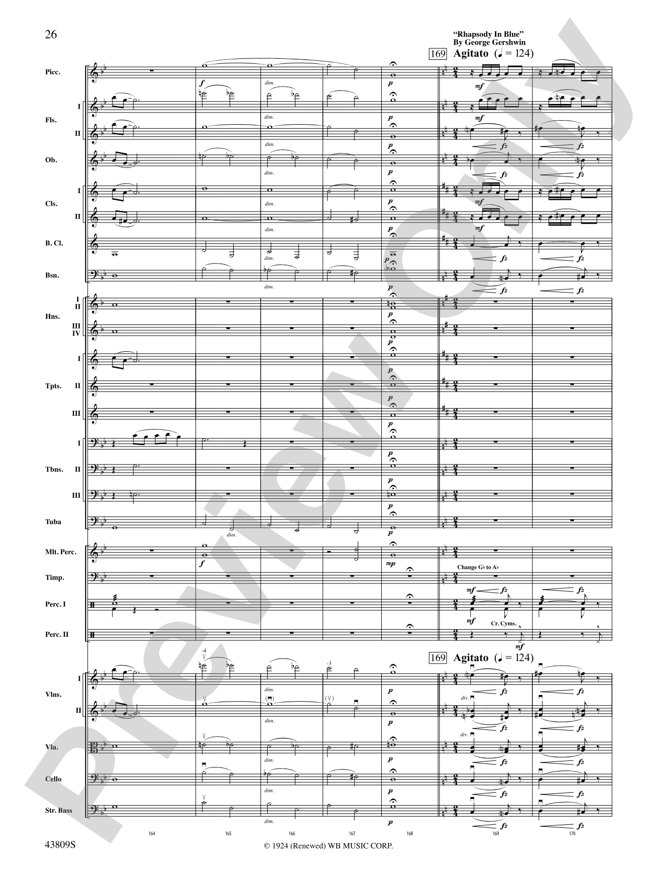 Gershwin by George!: Full Orchestra Conductor Score & Parts