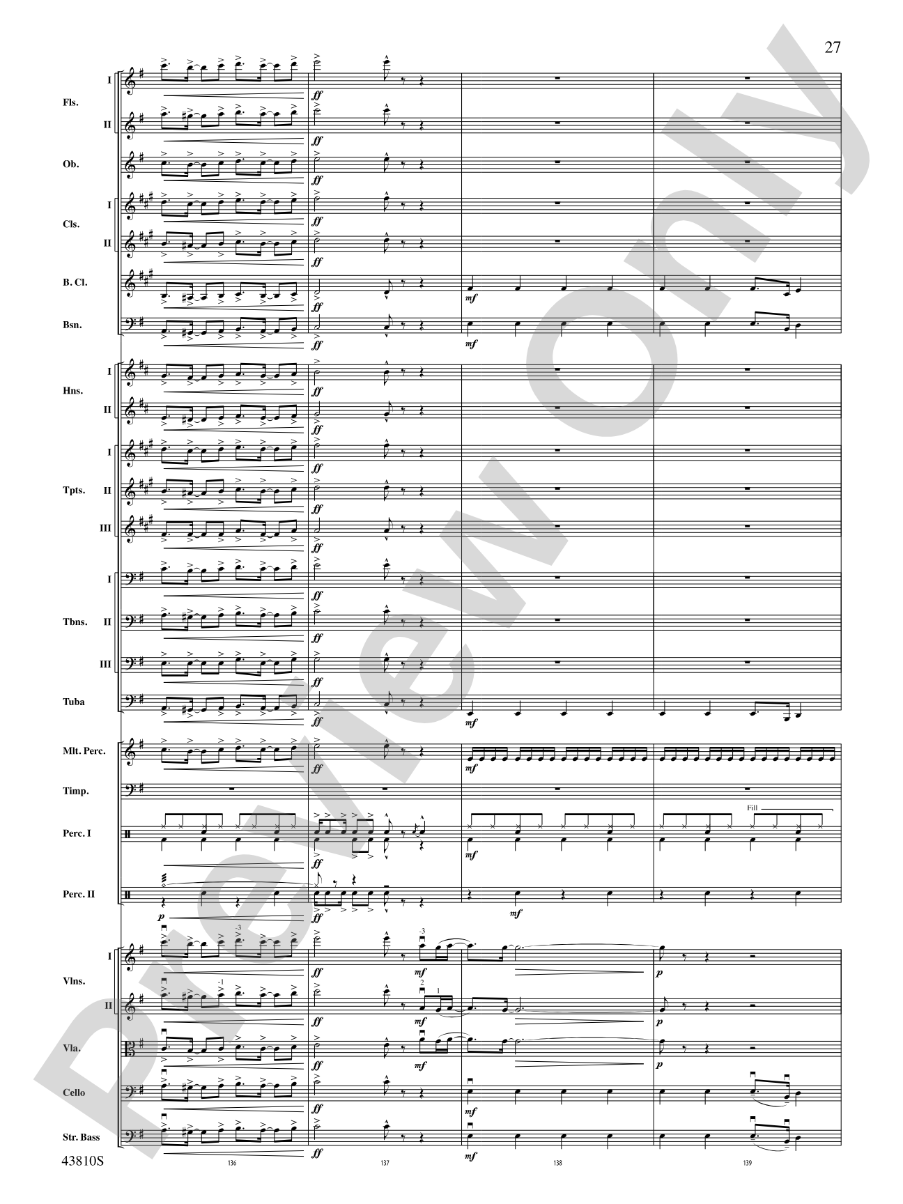 Rocky Broadway: Full Orchestra Conductor Score & Parts