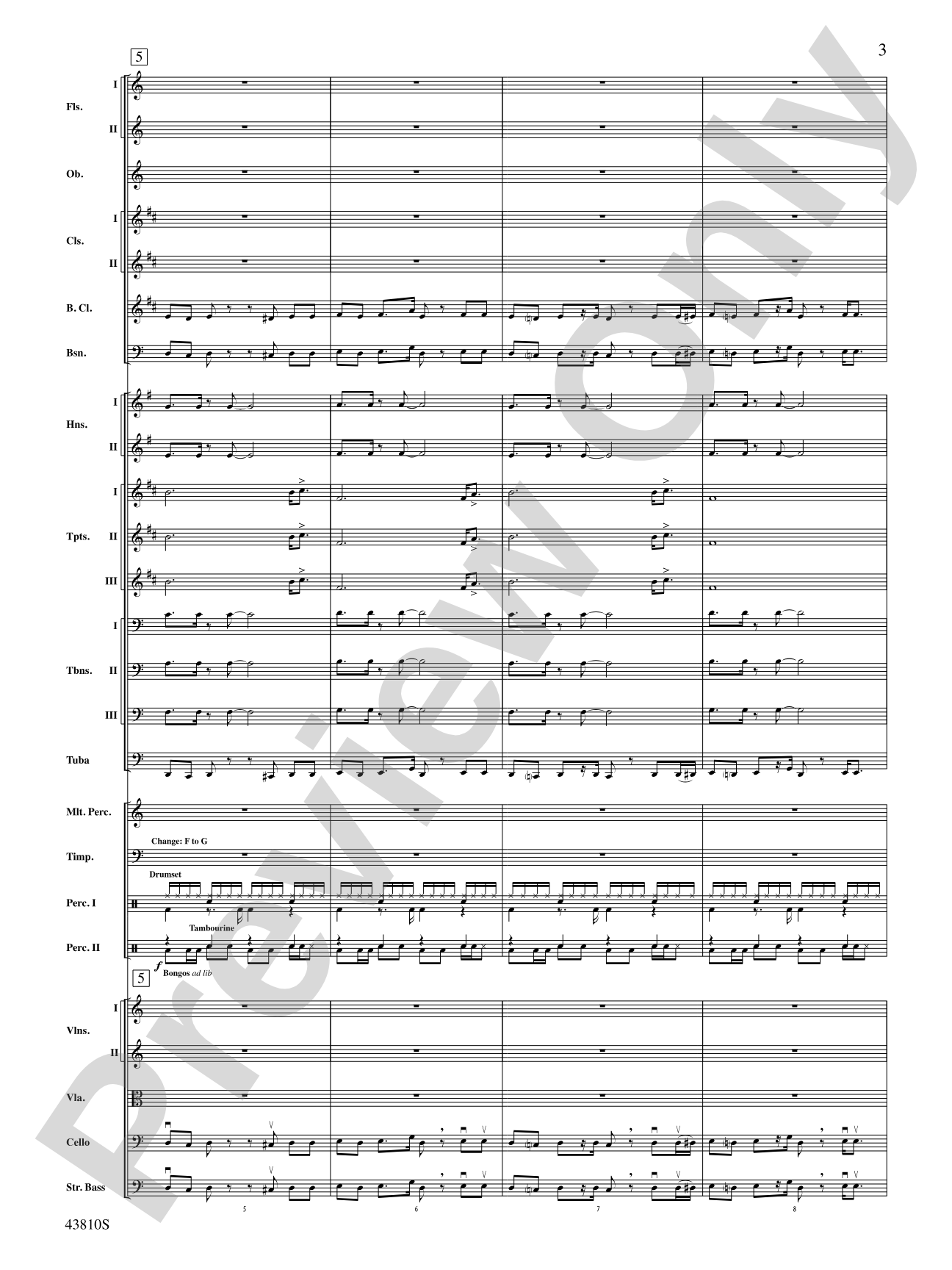 Rocky Broadway: Full Orchestra Conductor Score & Parts