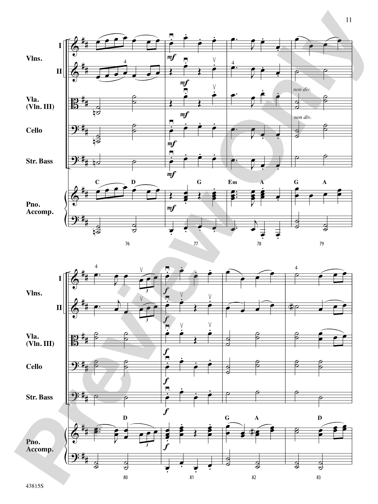 A Revolutionary War Tale: String Orchestra Conductor Score & Parts