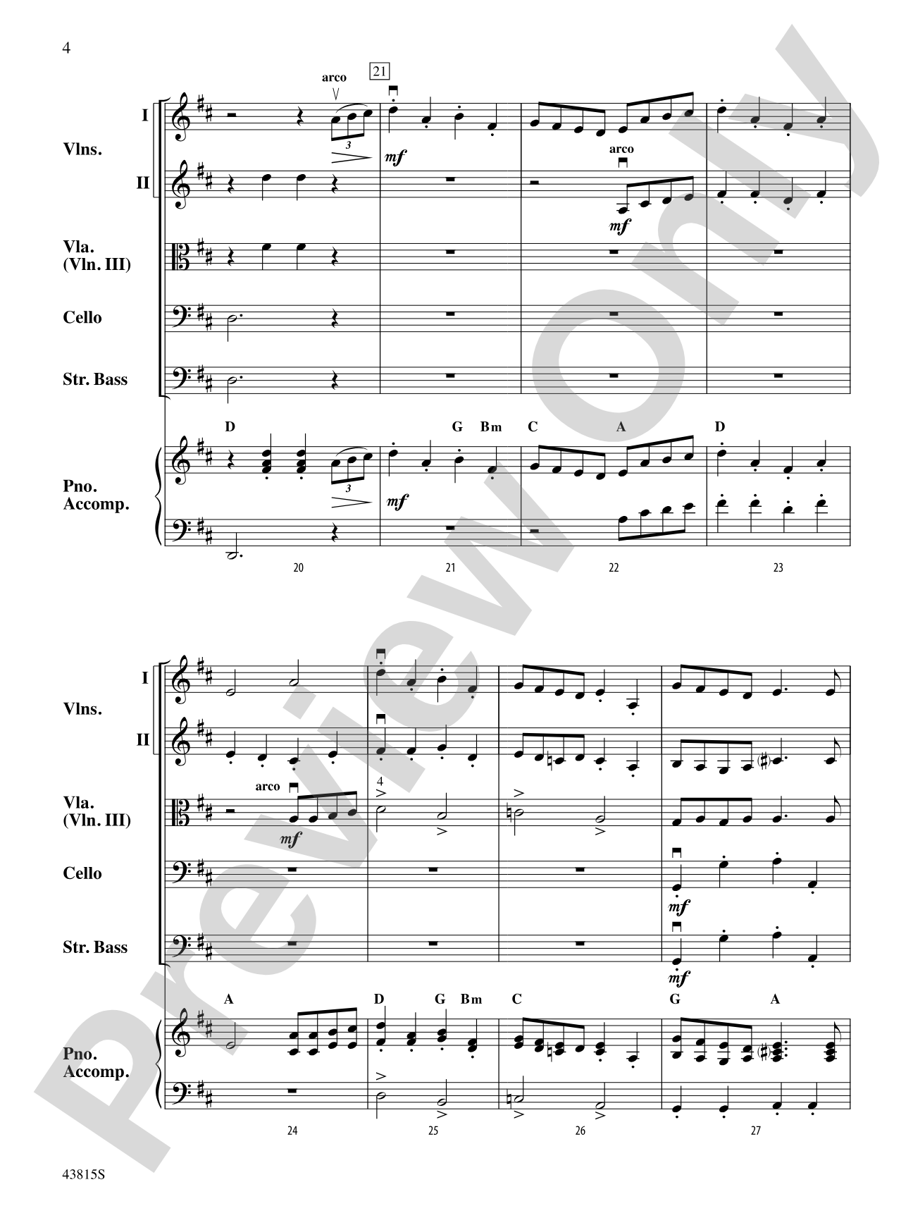 A Revolutionary War Tale: String Orchestra Conductor Score & Parts