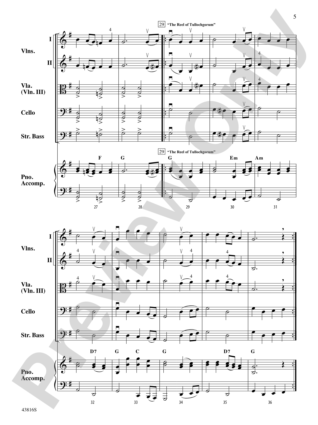 Cèilidh Dances: String Orchestra Conductor Score & Parts