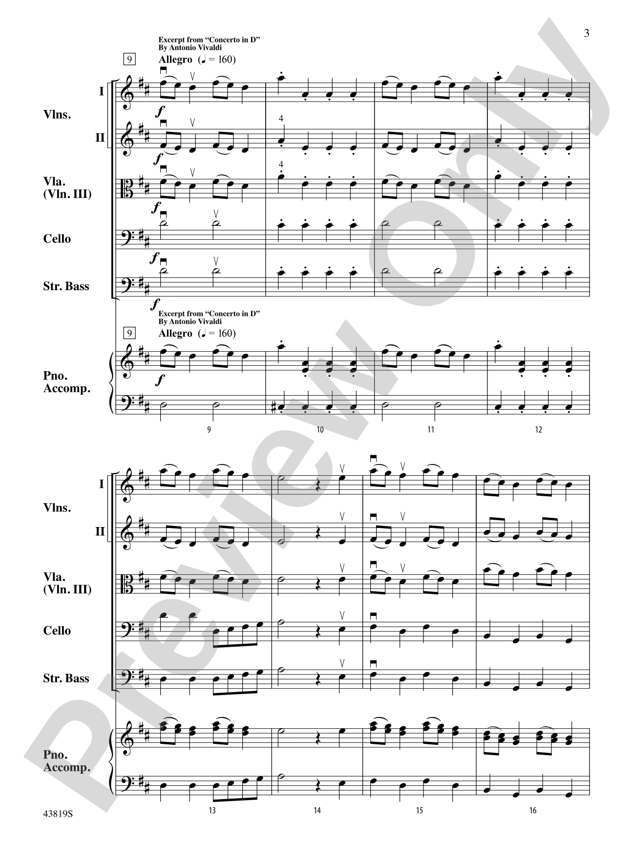 A Tale of Four Trees: String Orchestra Conductor Score & Parts