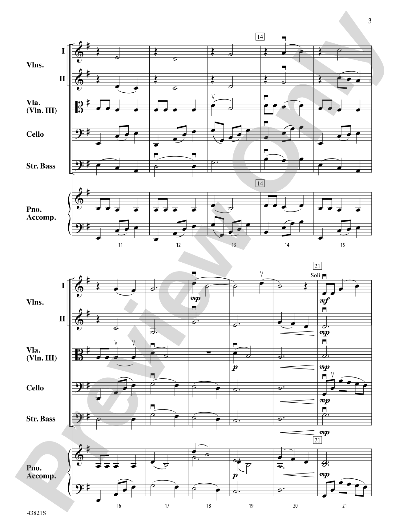 A Lithuanian Nocturne: String Orchestra Conductor Score & Parts